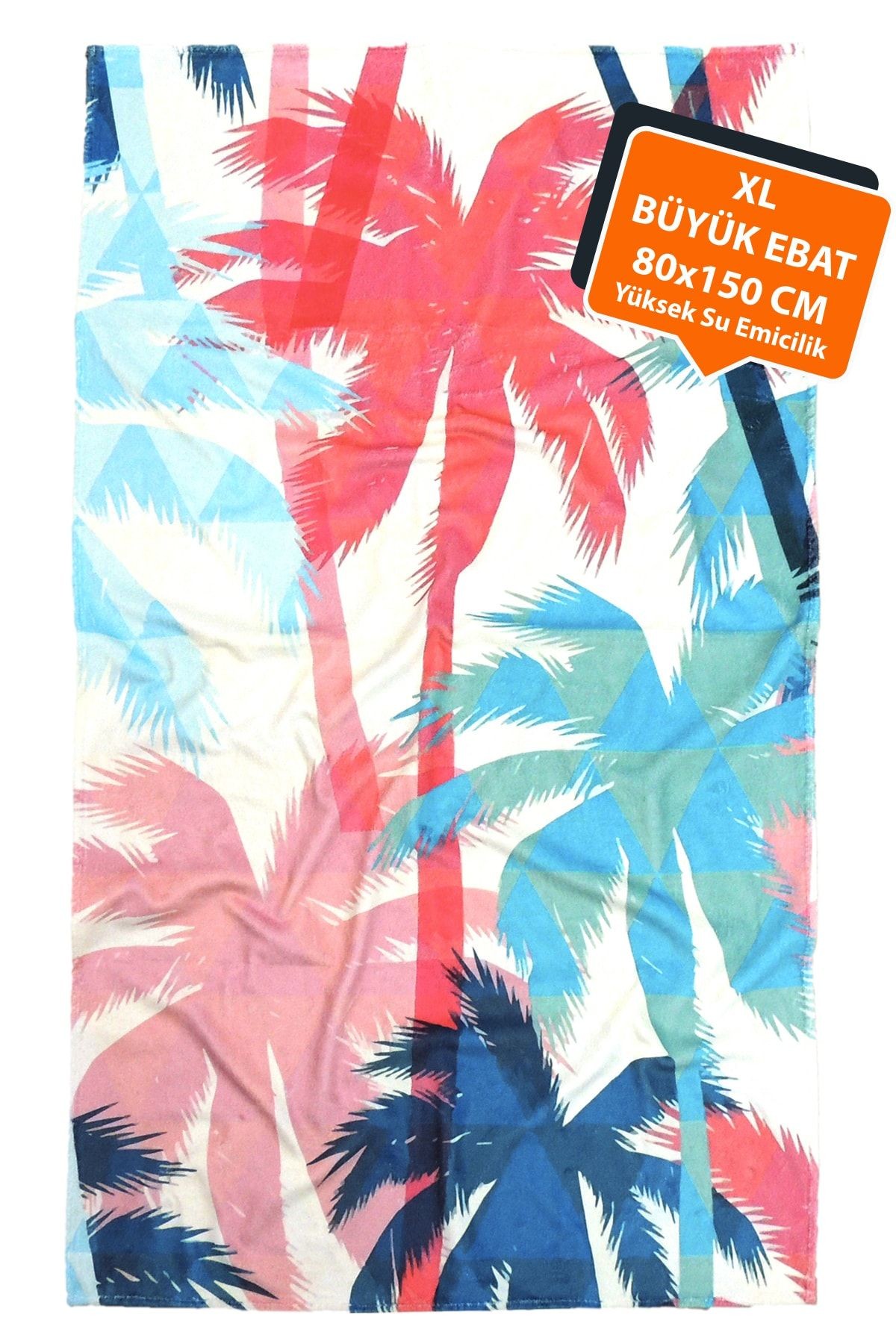 Plaj Havlusu Palm Mercan 80x150 cm E43pr0650035hm