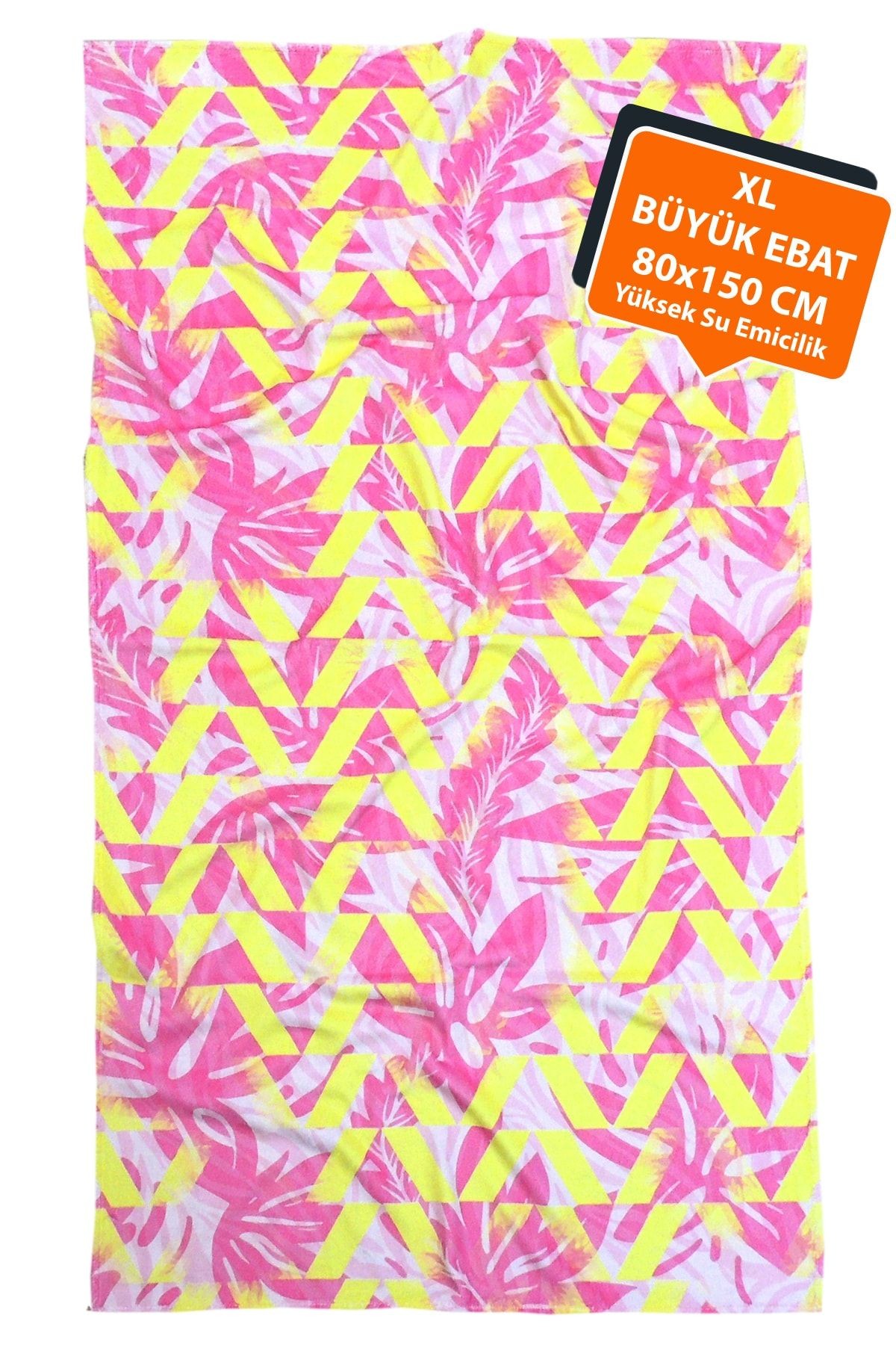 Plaj Havlusu Floral Pembe 80x150 cm E43pr0650028hm