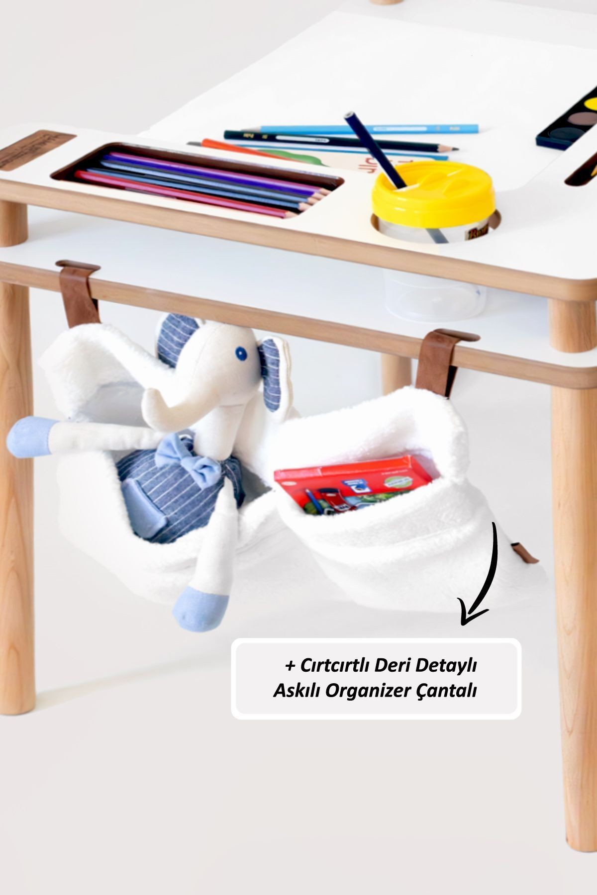 Ahşap Çocuk Etkinlik Masası Well BEJ
