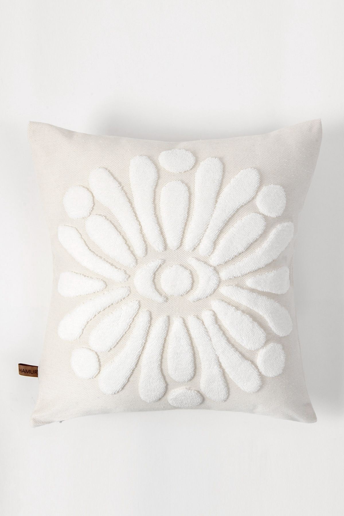 Bohem Punch Kırlent Kılıfı Boho Ekru - 43x43 cm