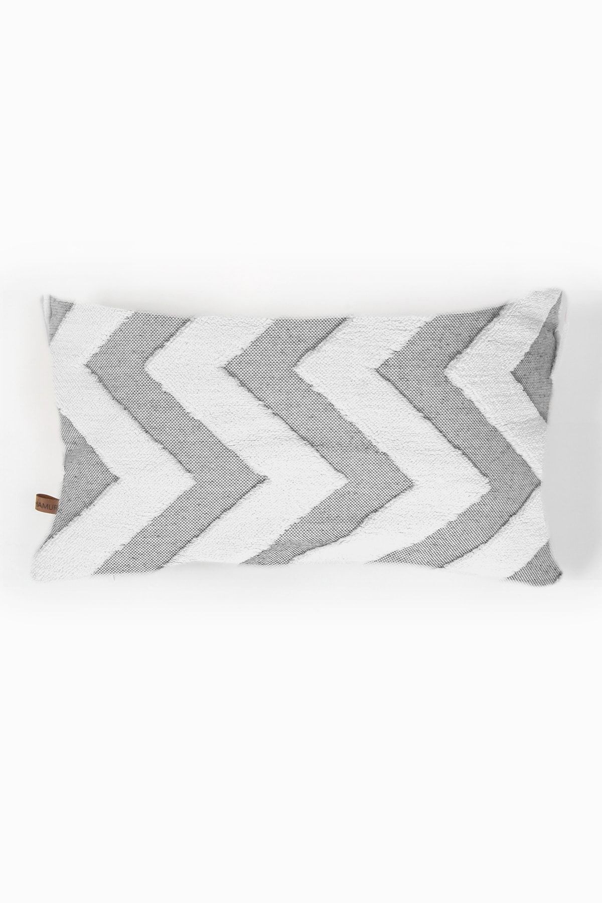 Bohem Punch Kırlent Kılıfı Line Gri - 28x50 cm
