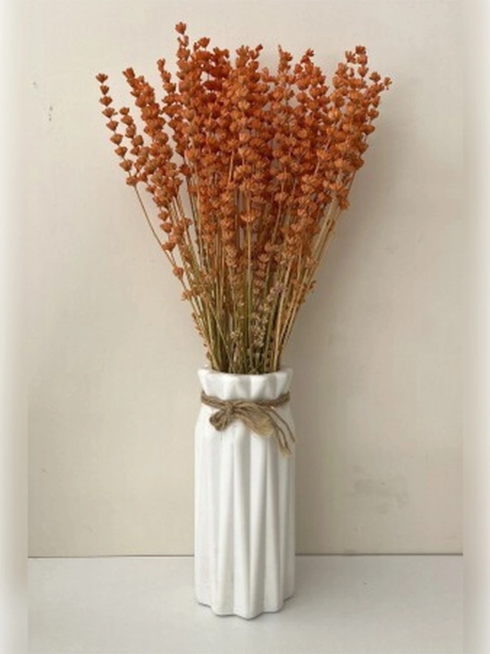 Esse Bahçe Şoklanmış Lavanta Demeti Gerçek Kuru Çiçek - Turuncu