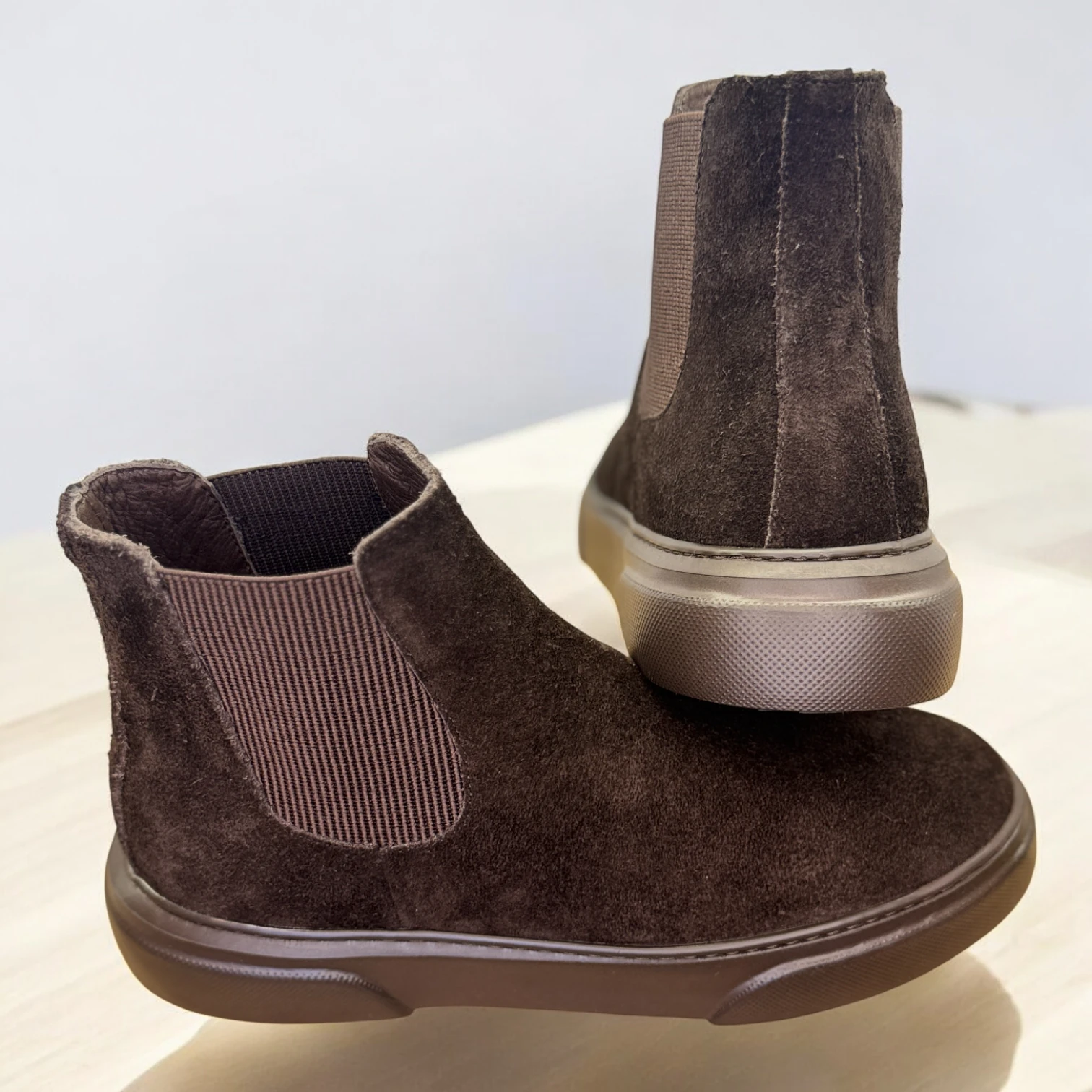 STEPMI HAKİKİ DERİ KAHVERENGİ SÜET BOT