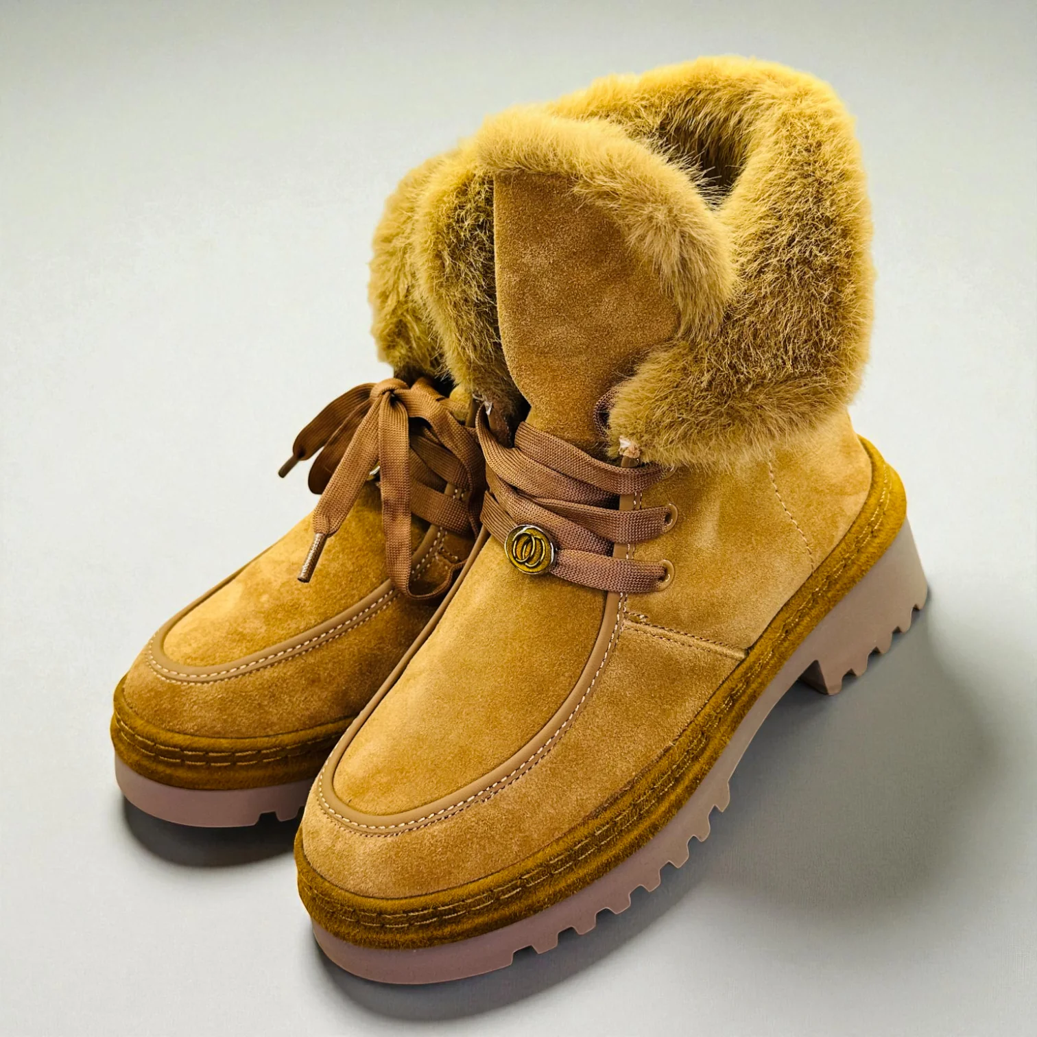 STEPMI HAKİKİ DERİ CAMEL SÜET BOT