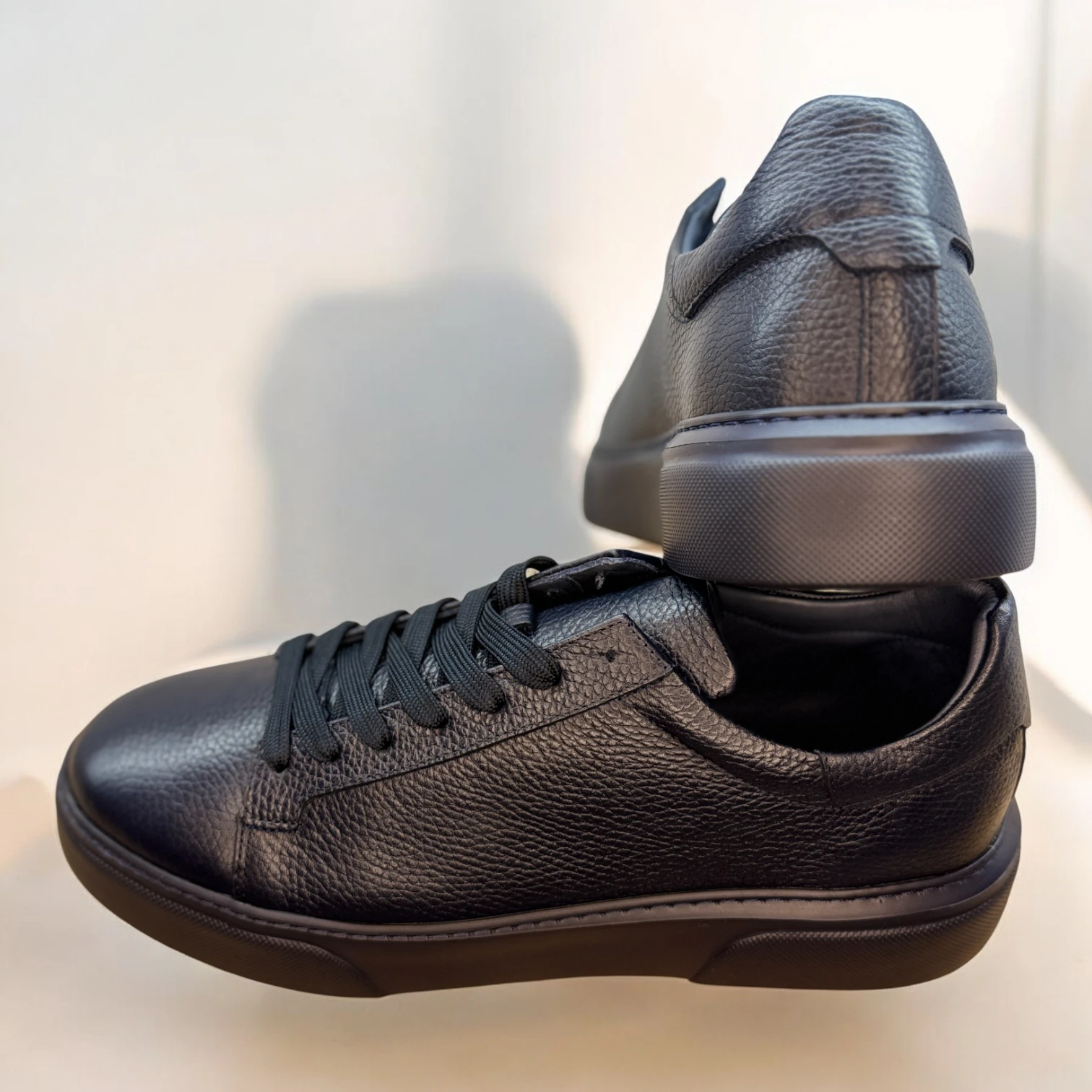 STEPMI HAKİKİ DERİ LACİVERT SNEAKER