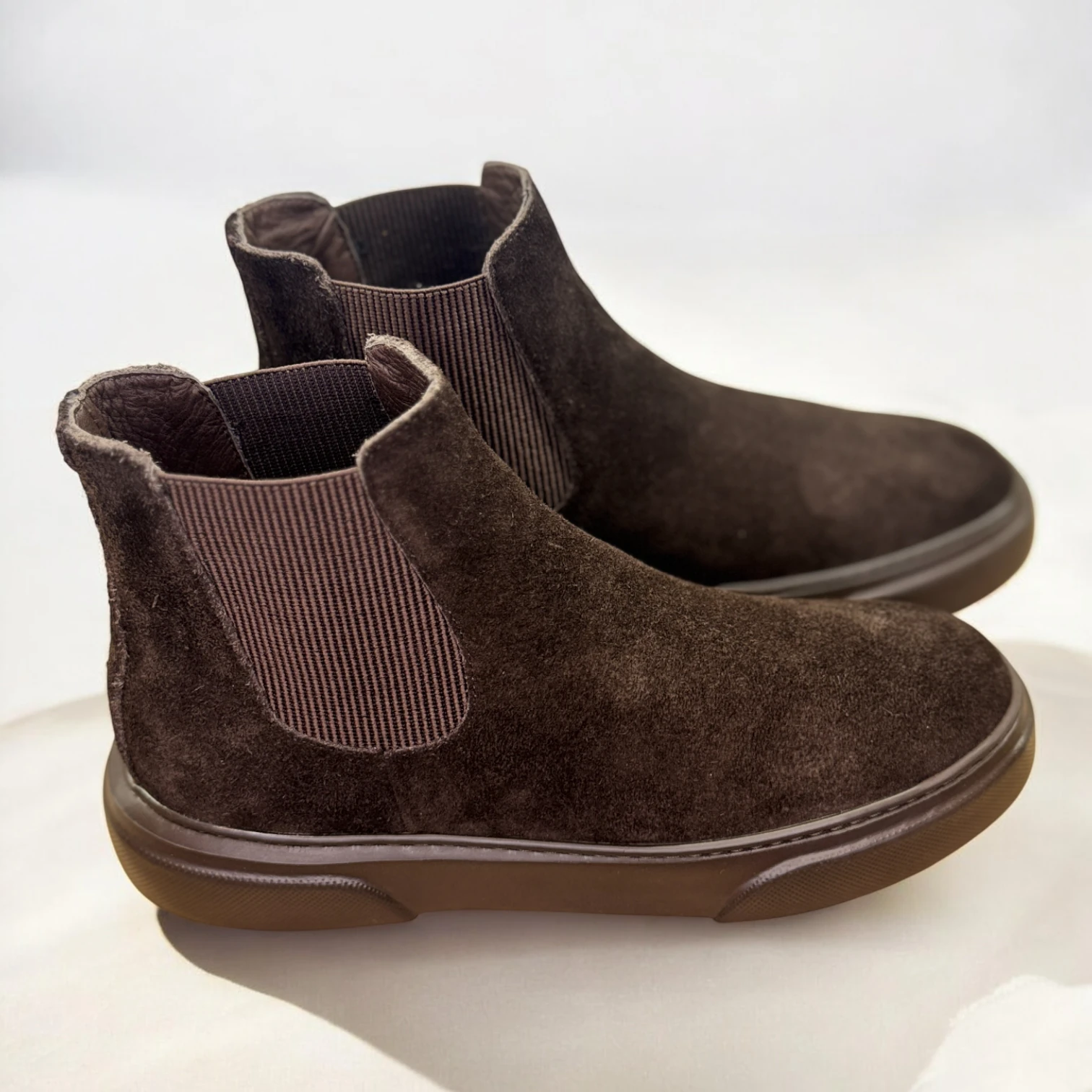 STEPMI HAKİKİ DERİ KAHVERENGİ SÜET BOT