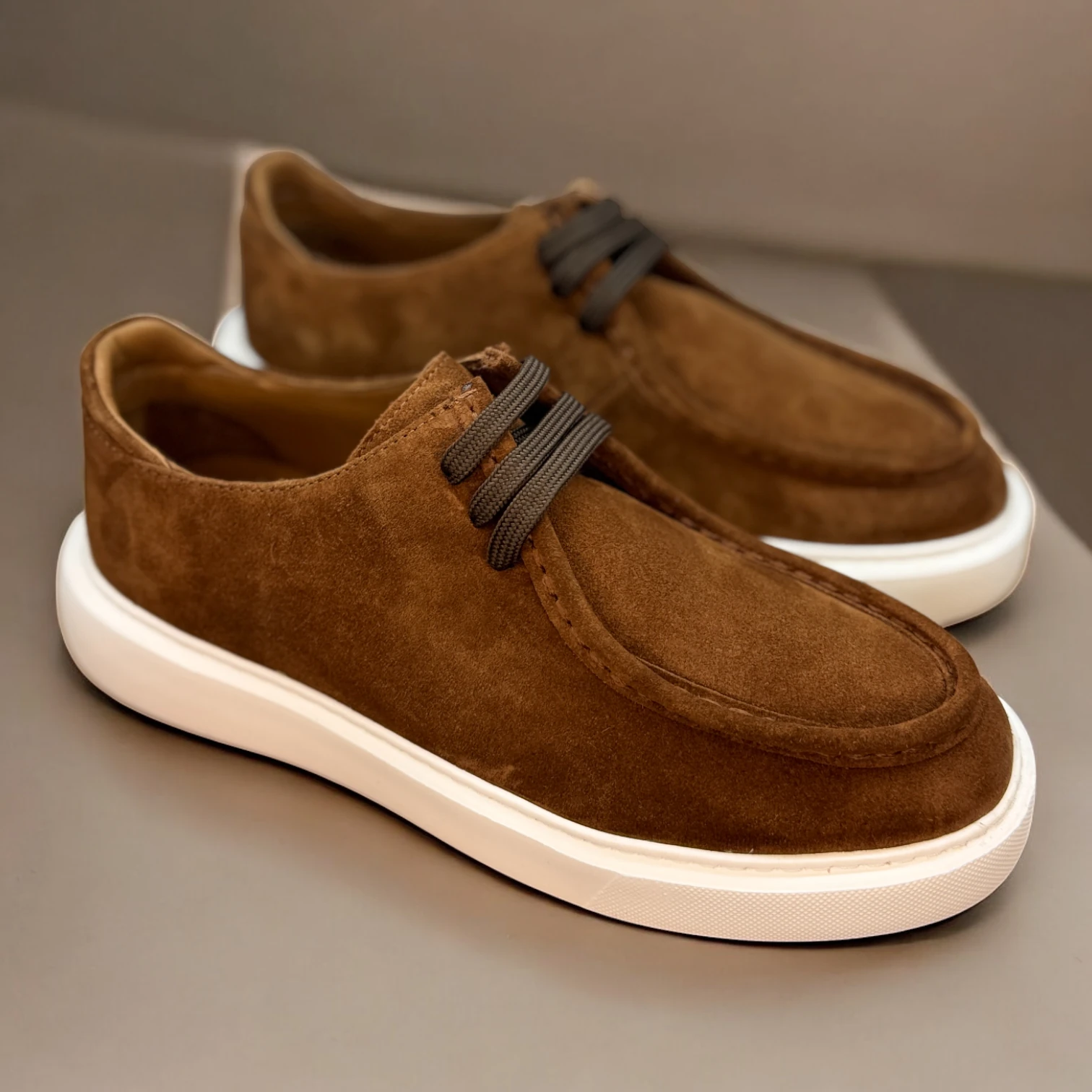 STEPMI HAKİKİ DERİ TABA SÜET CASUAL