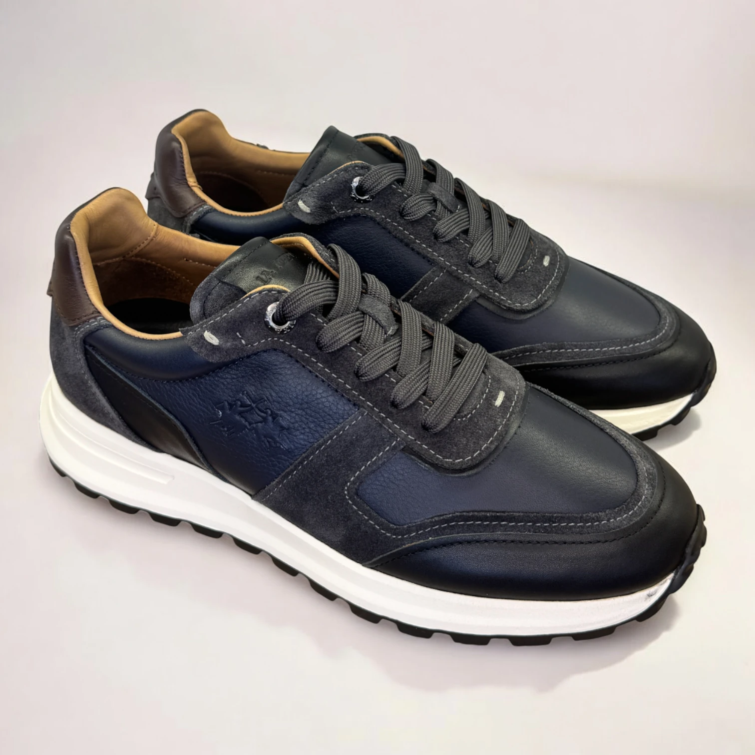 LA MARTINA HAKİKİ DERİ LACİVERT SNEAKER