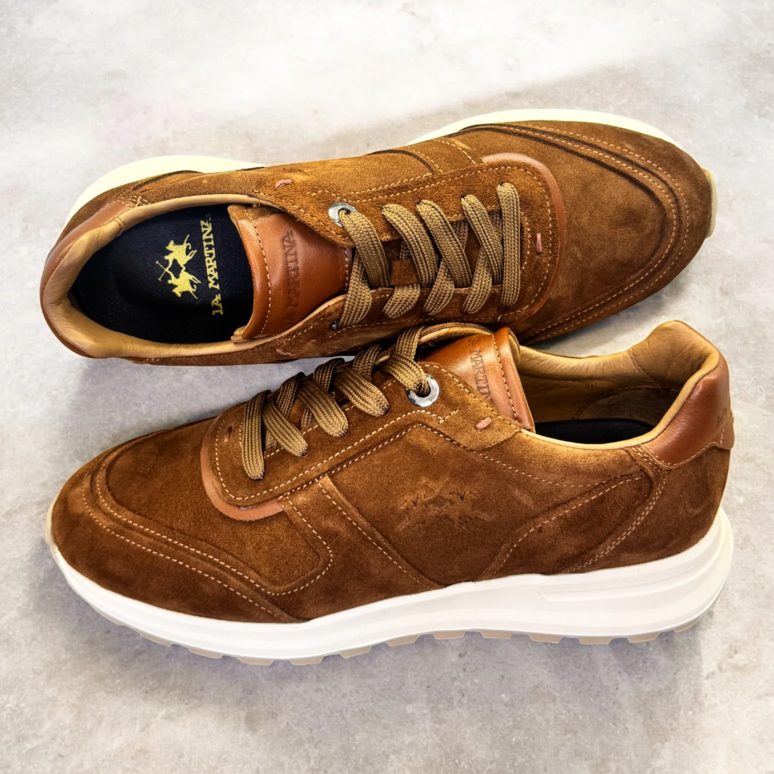 LA MARTINA HAKİKİ DERİ TABA SÜET SNEAKER