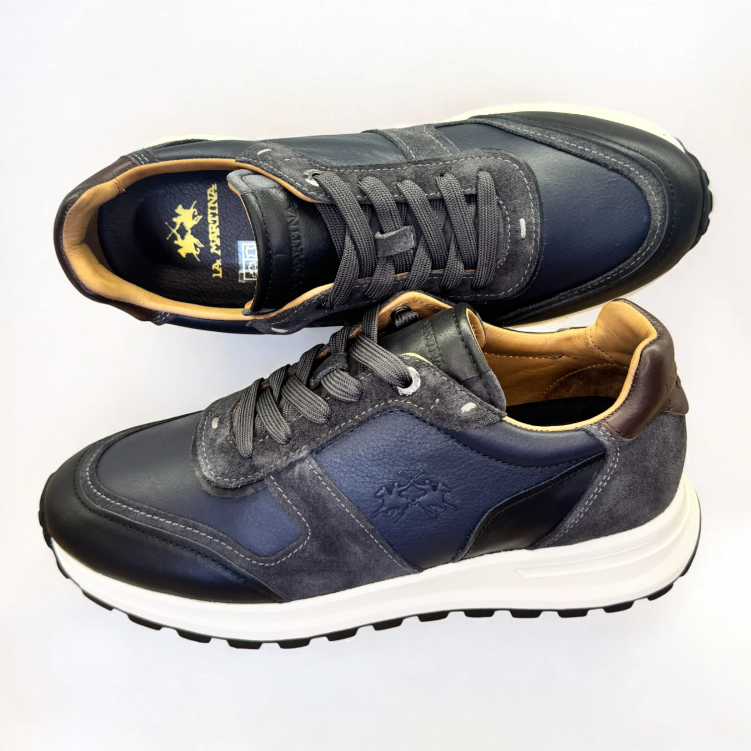 LA MARTINA HAKİKİ DERİ LACİVERT SNEAKER