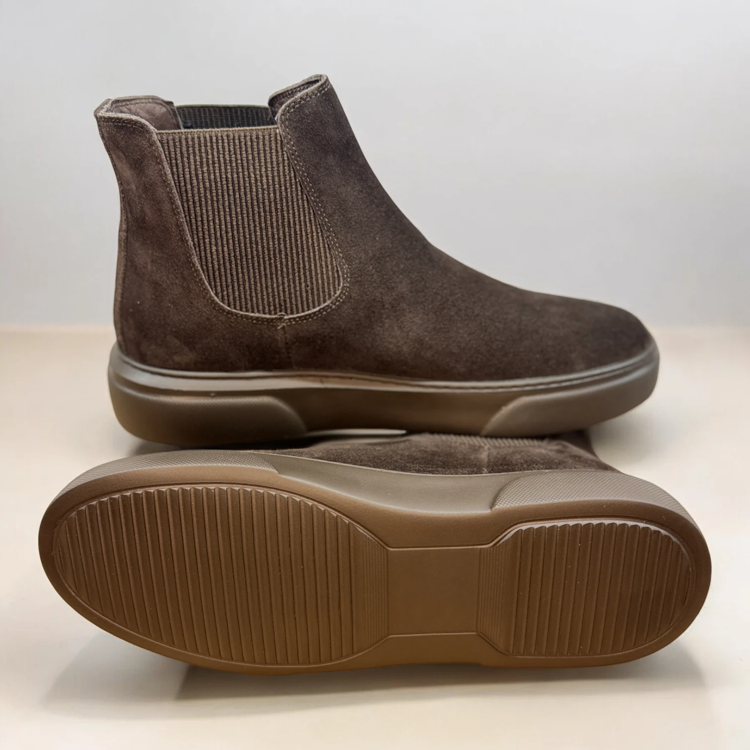 STEPMI HAKİKİ DERİ KAHVERENGİ SÜET BOT