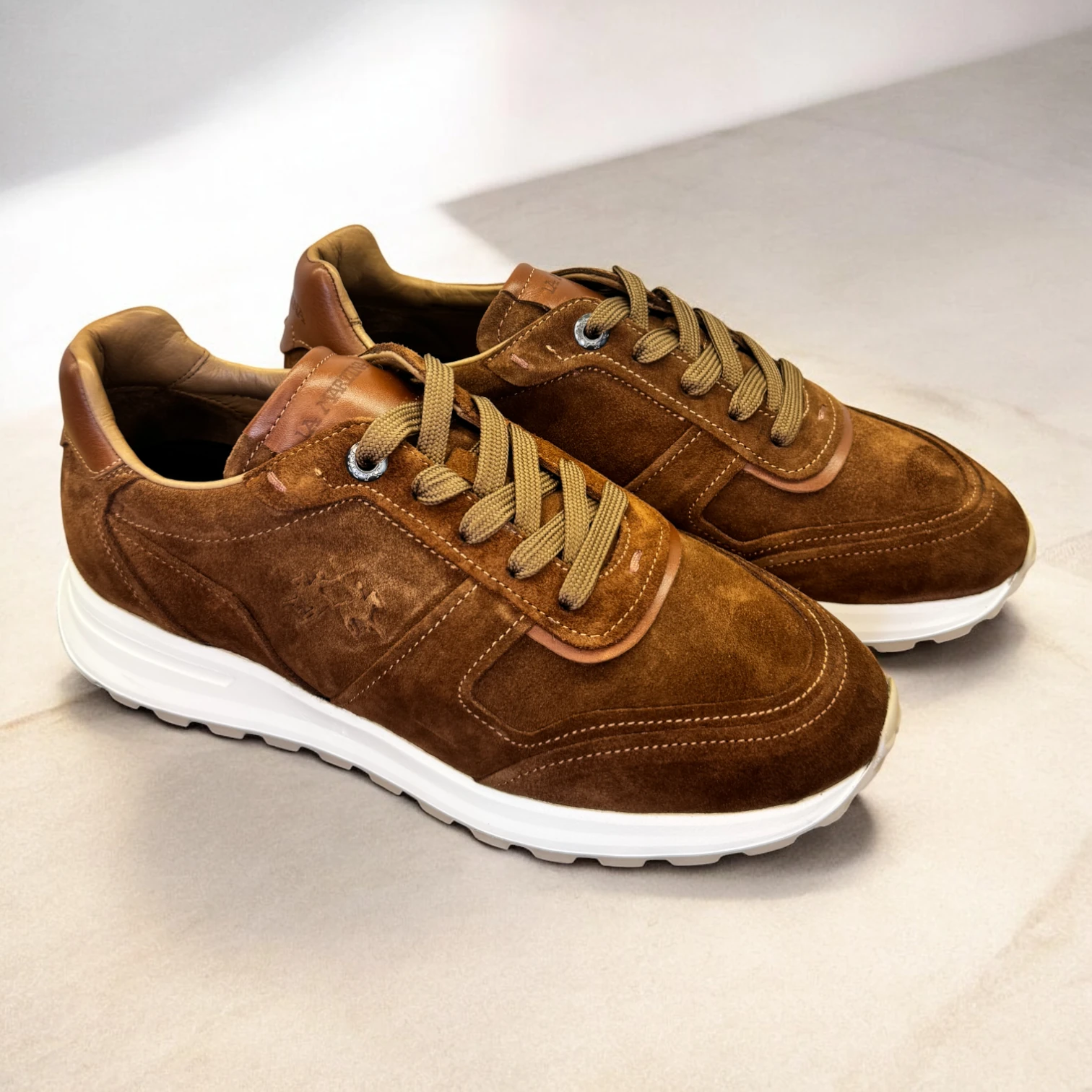 LA MARTINA HAKİKİ DERİ TABA SÜET SNEAKER