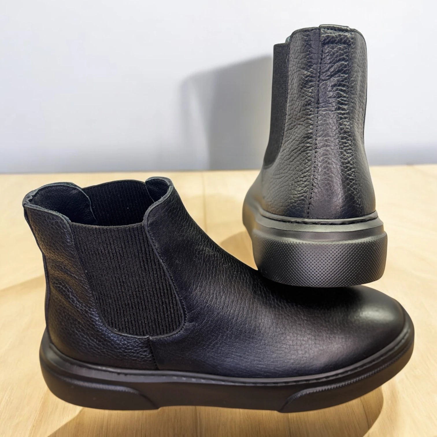 STEPMI HAKİKİ DERİ SİYAH BOT