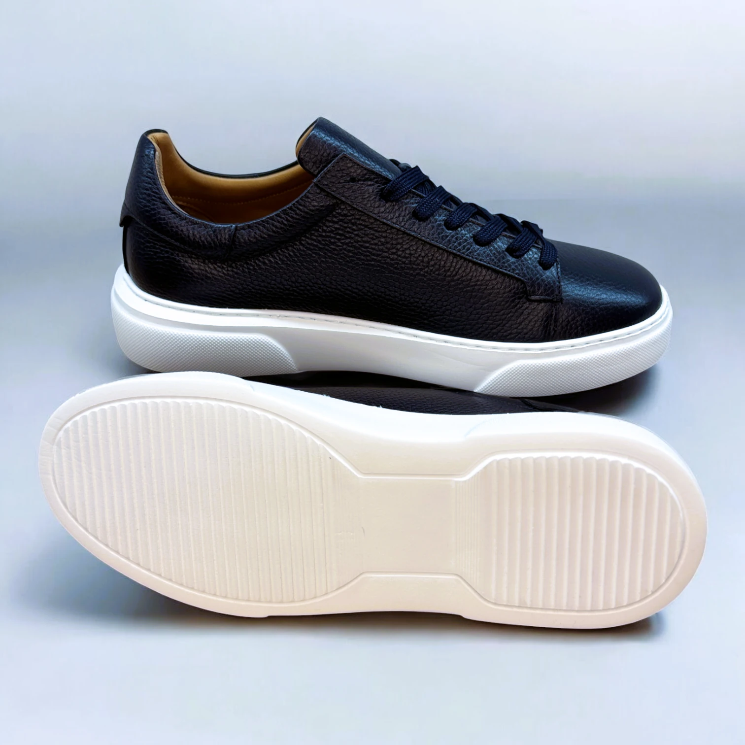 STEPMI HAKİKİ DERİ LACİVERT SNEAKER