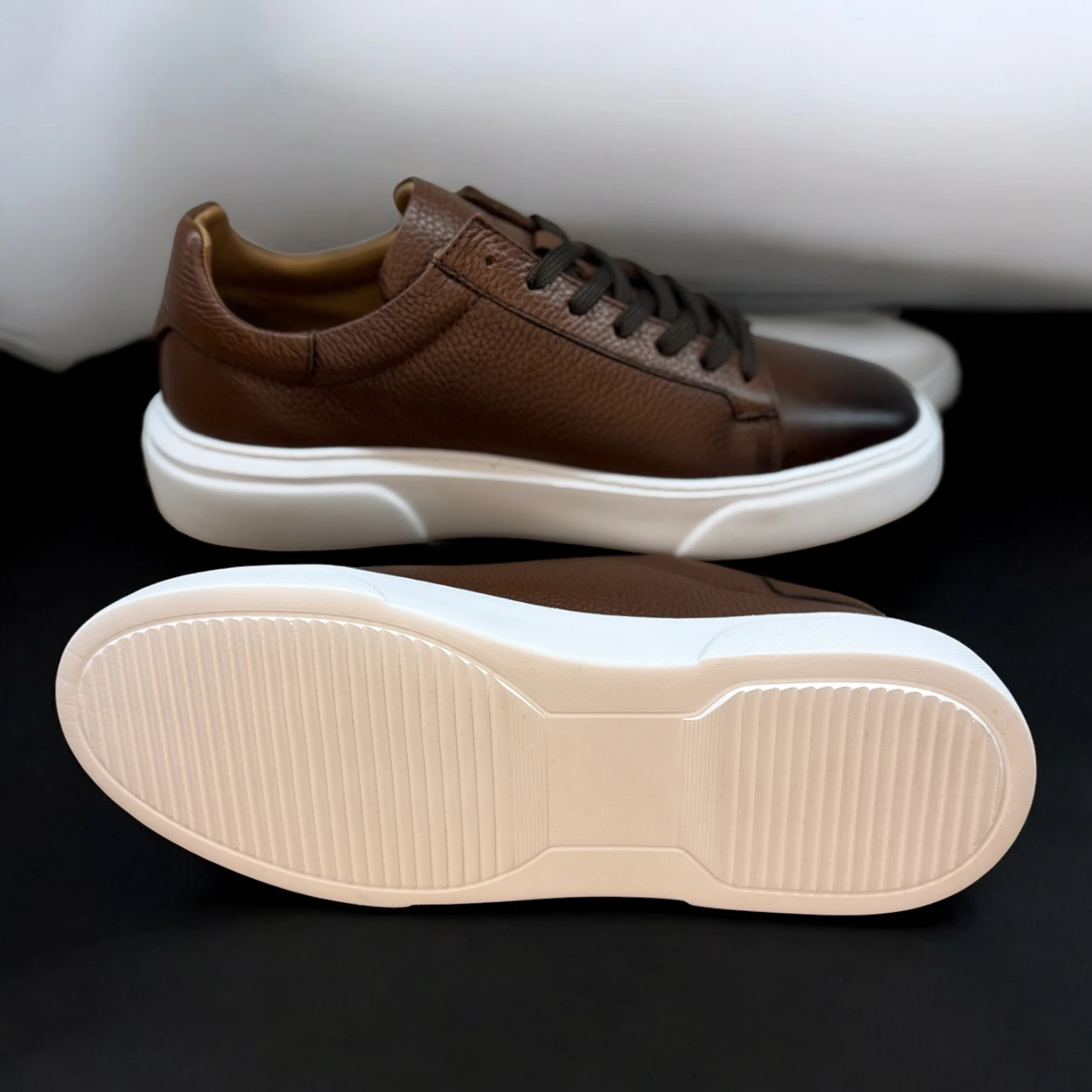 STEPMI HAKİKİ DERİ TABA SNEAKER