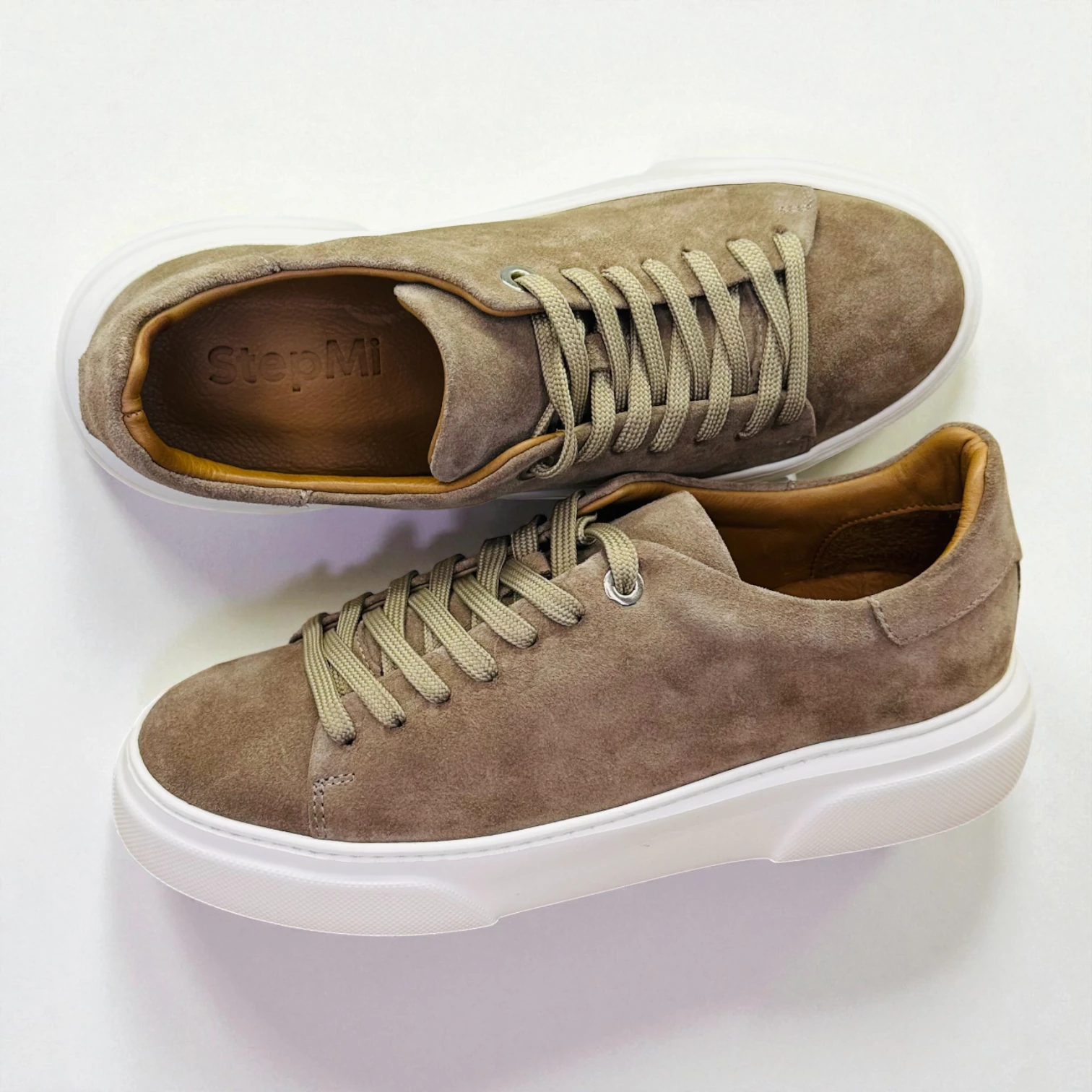 STEPMI HAKİKİ DERİ VİZON SÜET SNEAKER