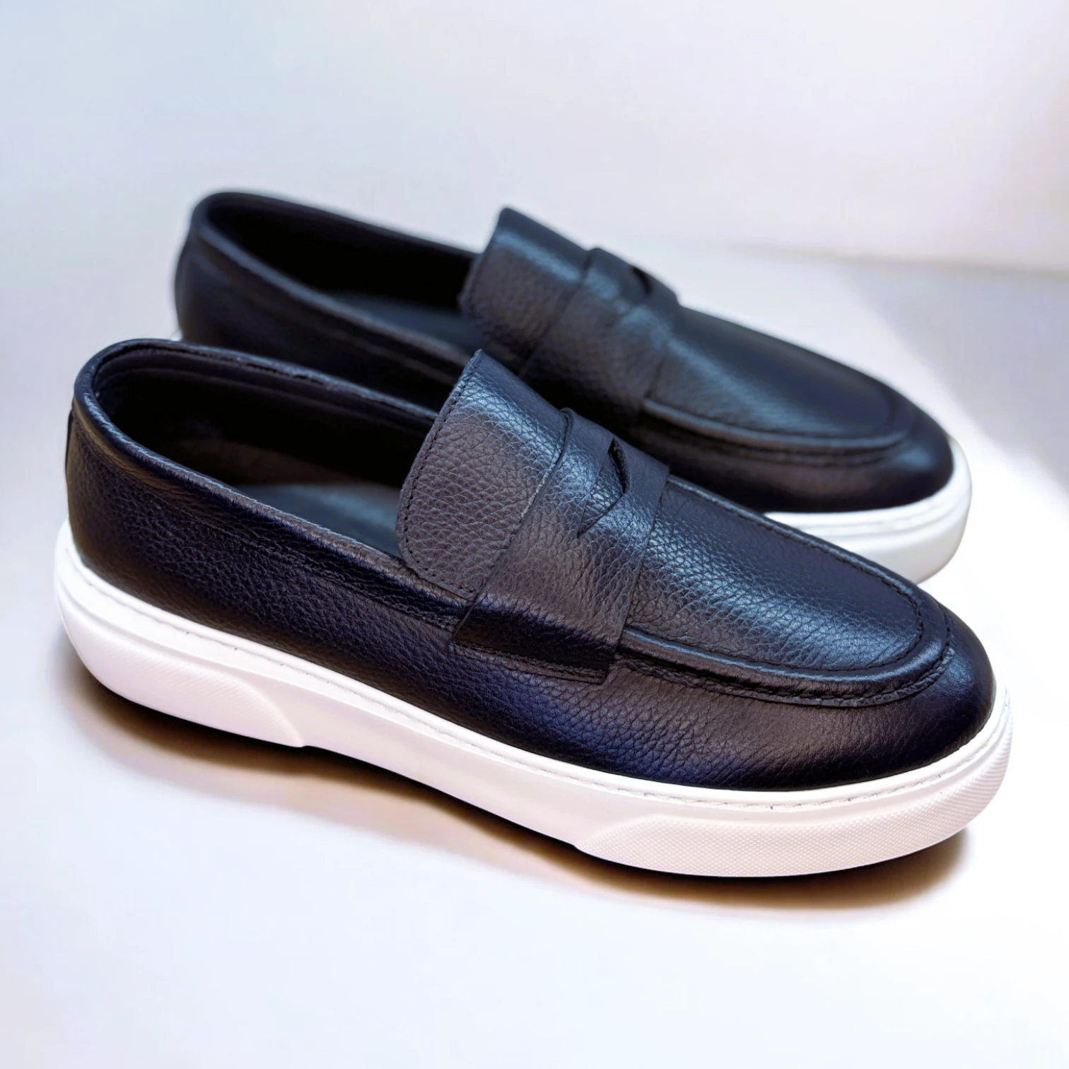STEPMI HAKİKİ DERİ LACİVERT LOAFER