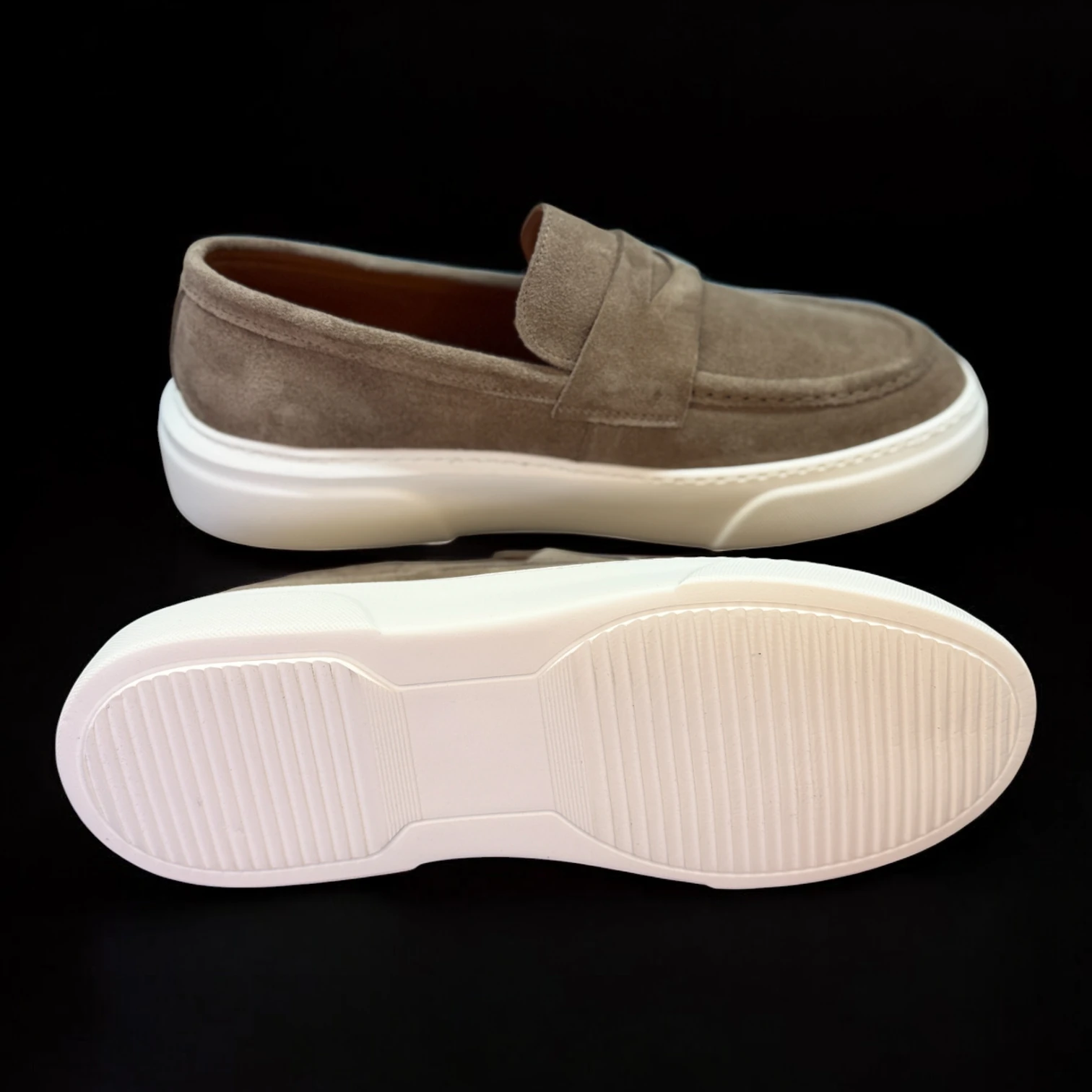 STEPMI HAKİKİ DERİ BEJ SÜET LOAFER