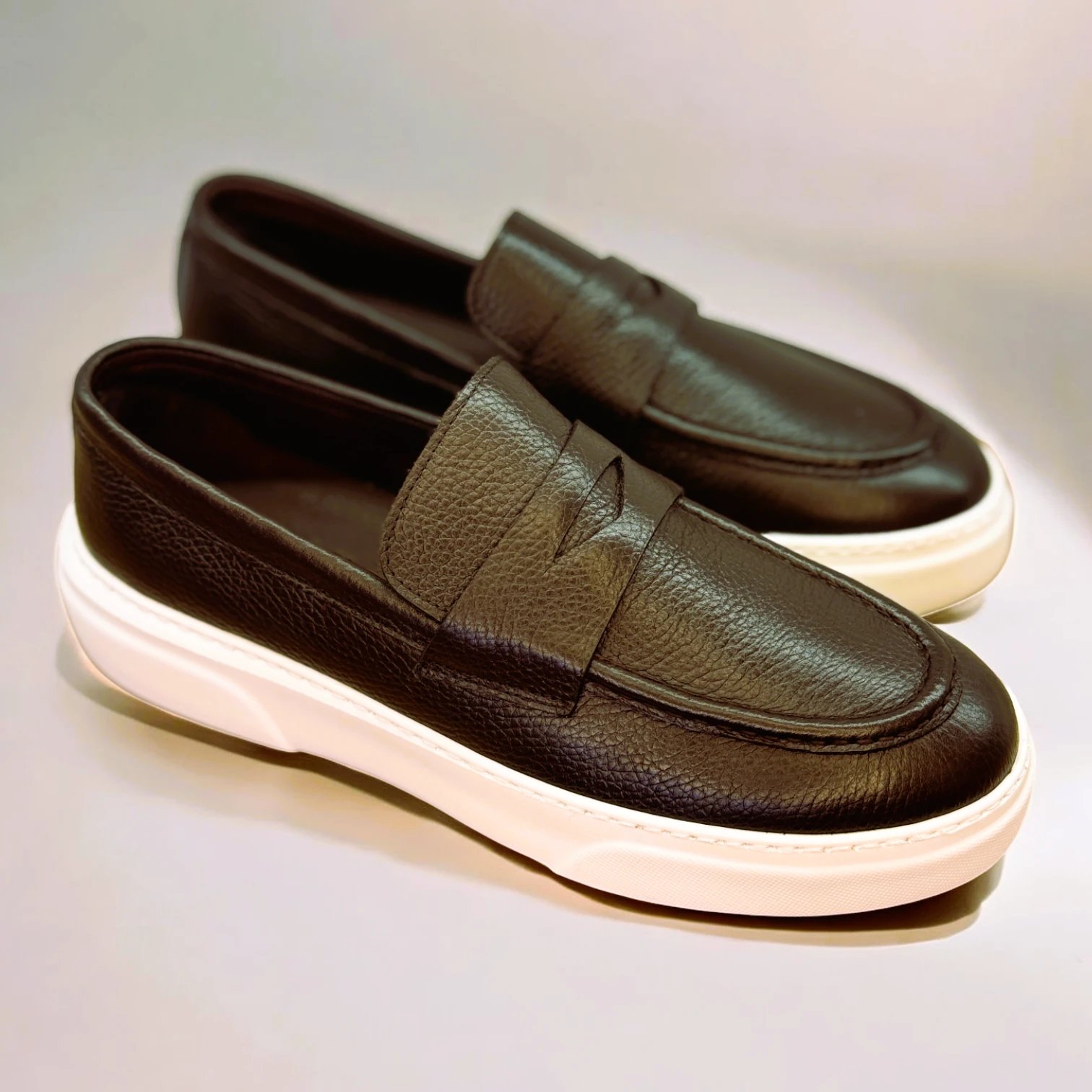 STEPMI HAKİKİ DERİ KAHVERENGİ LOAFER