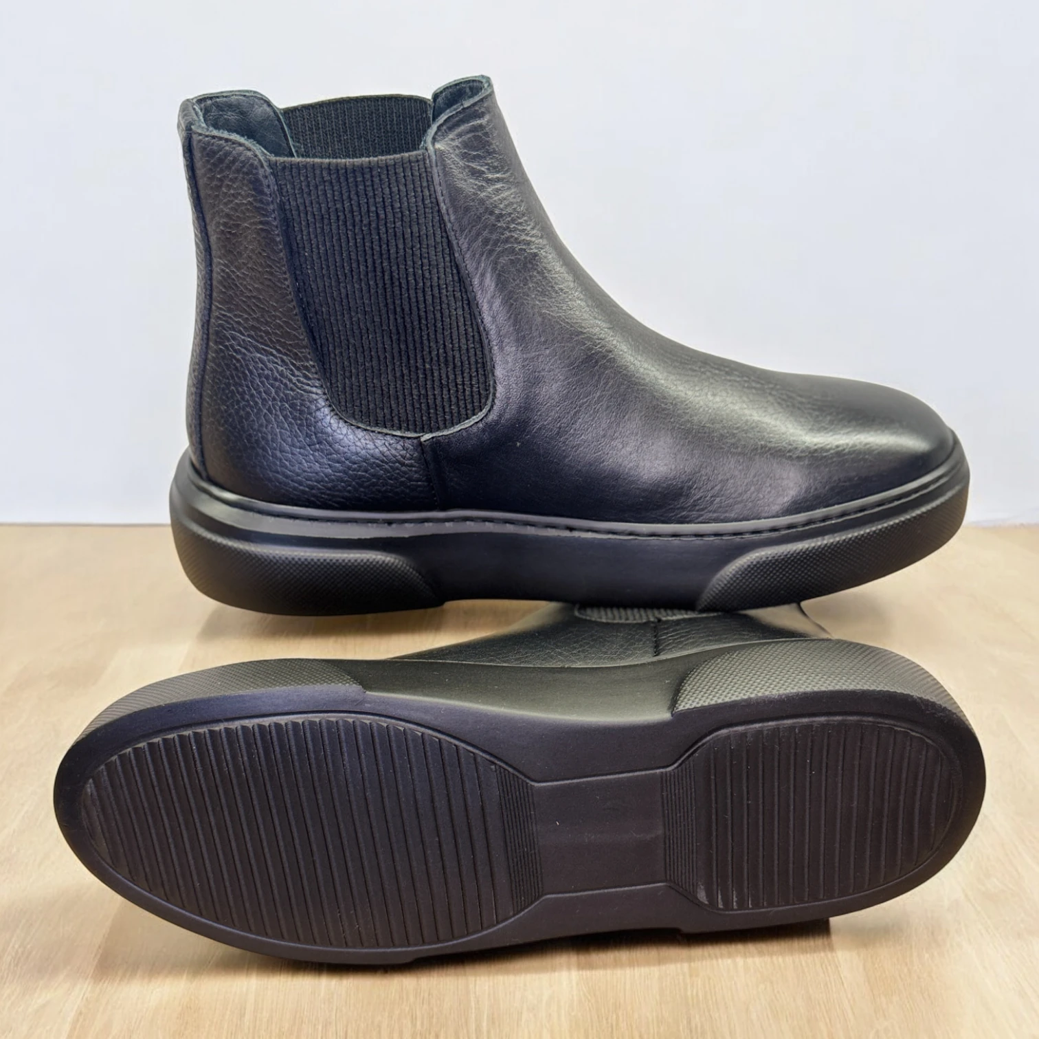 STEPMI HAKİKİ DERİ SİYAH BOT