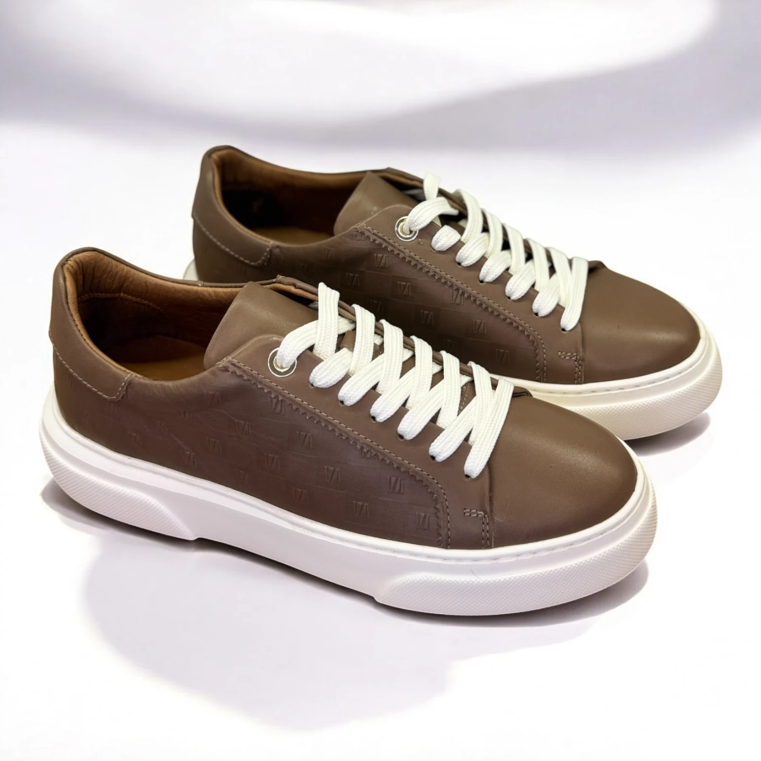 STEPMI HAKİKİ DERİ VİZON DESENLİ SNEAKER