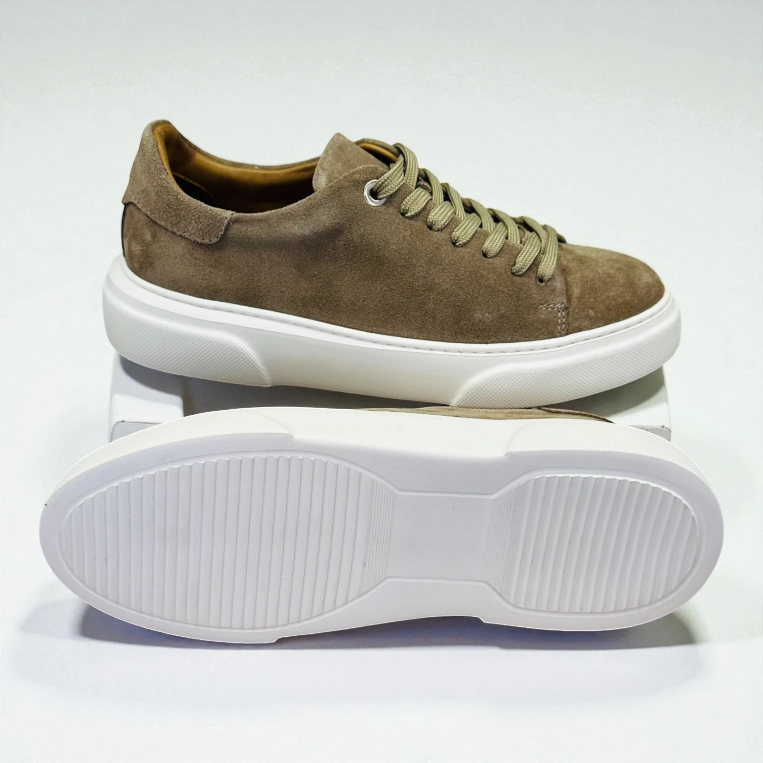 STEPMI HAKİKİ DERİ VİZON SÜET SNEAKER