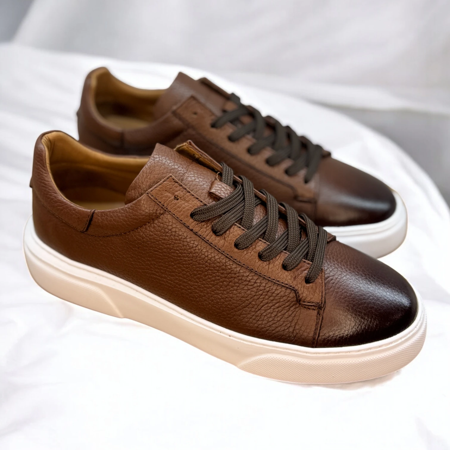 STEPMI HAKİKİ DERİ TABA SNEAKER