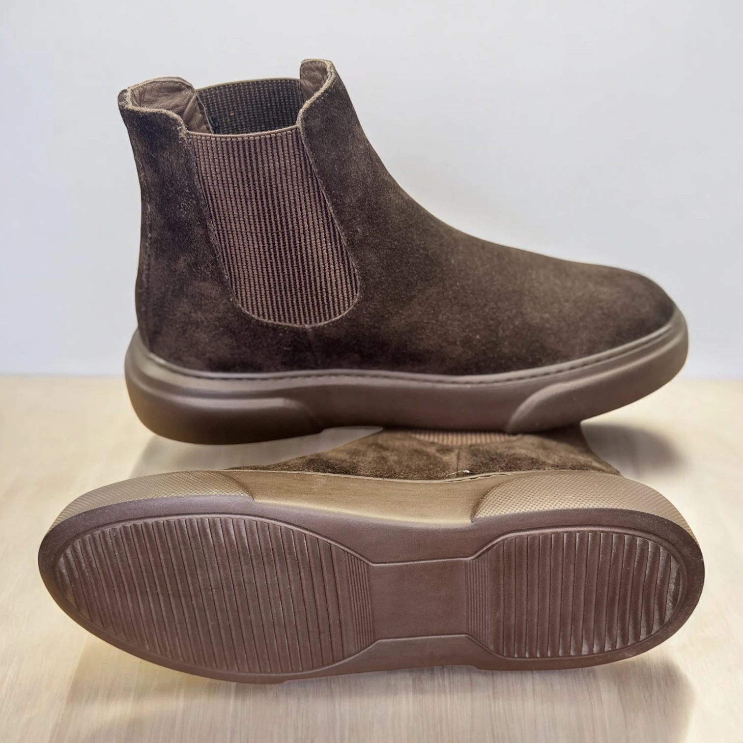 STEPMI HAKİKİ DERİ KAHVERENGİ SÜET BOT