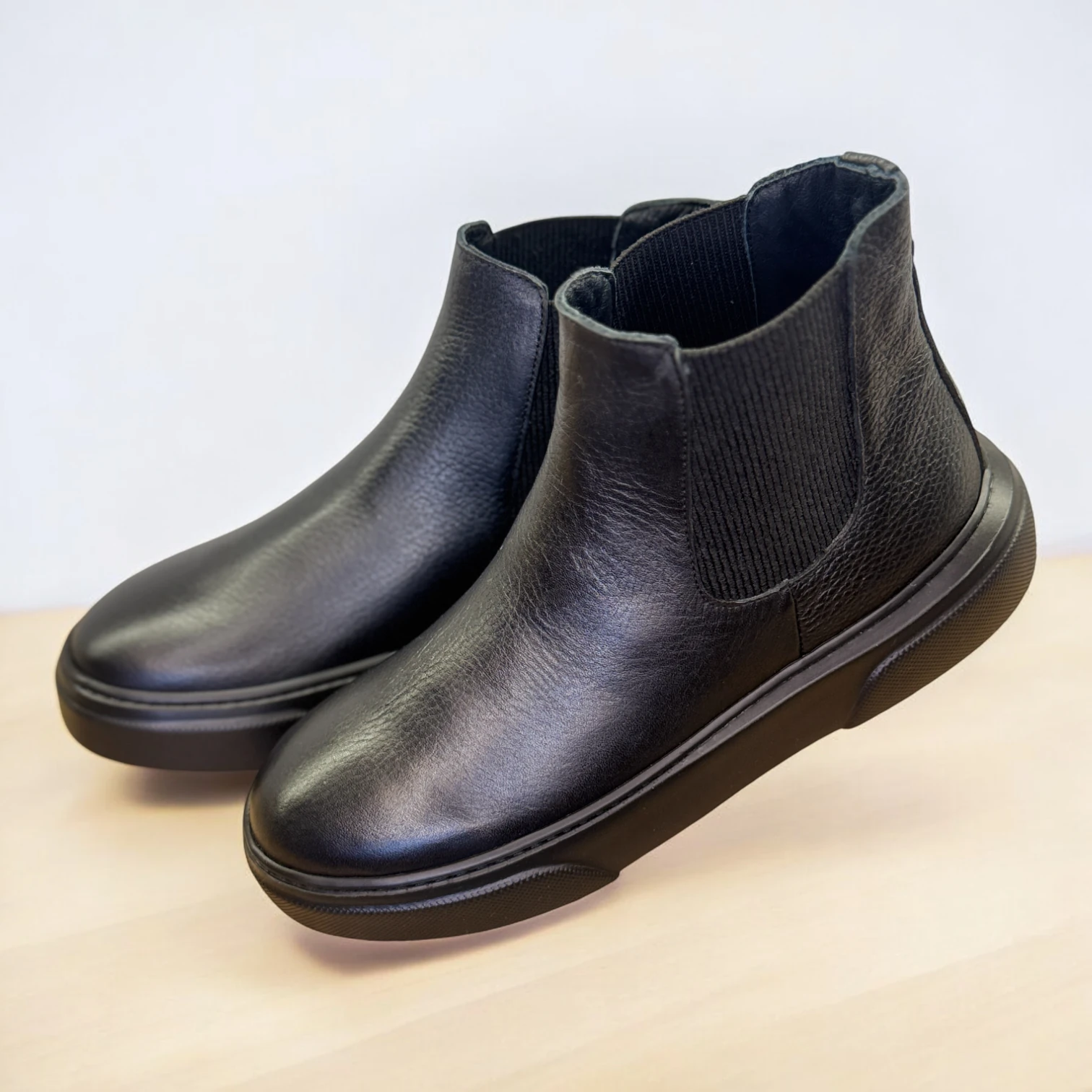 STEPMI HAKİKİ DERİ SİYAH BOT