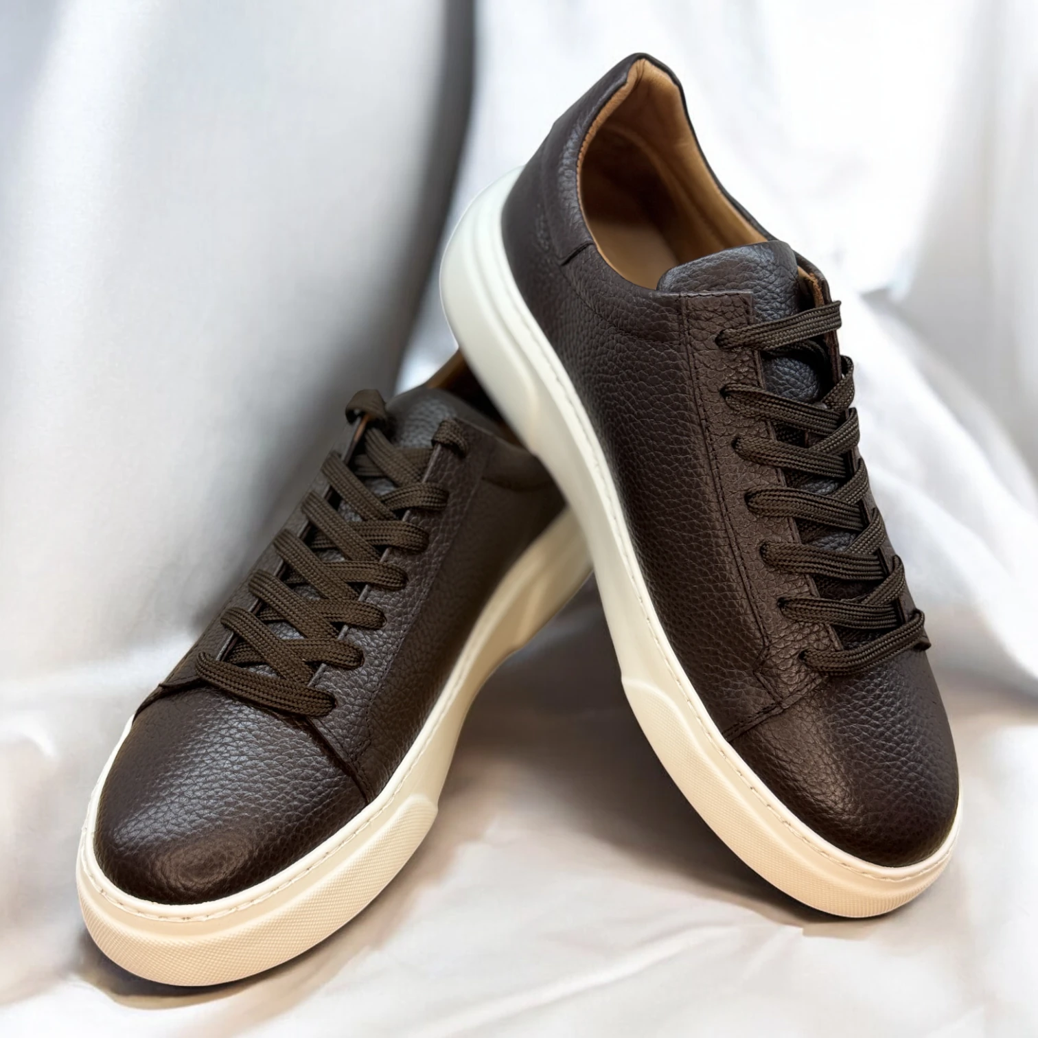 STEPMI HAKİKİ DERİ KAHVERENGİ SNEAKER