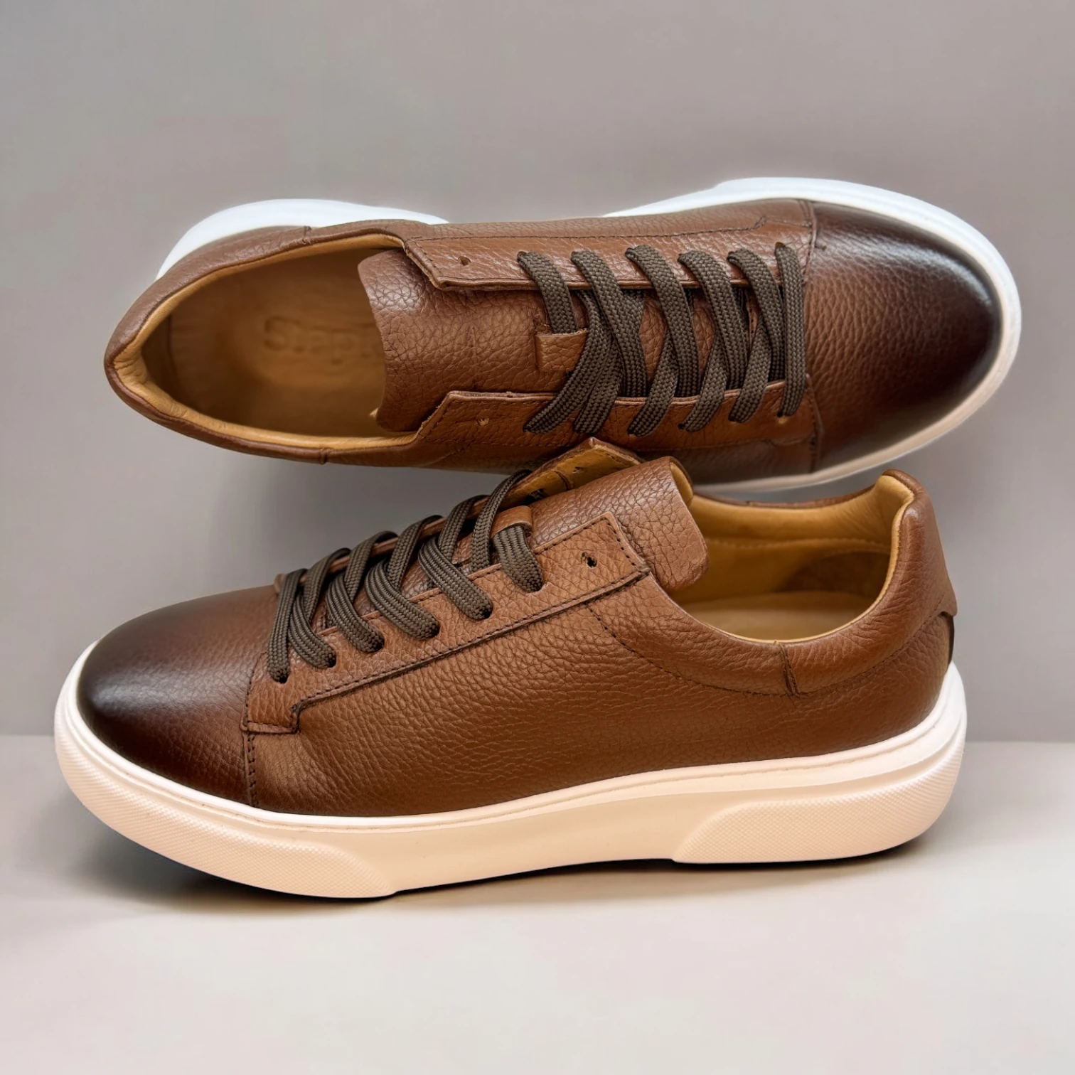 STEPMI HAKİKİ DERİ TABA SNEAKER