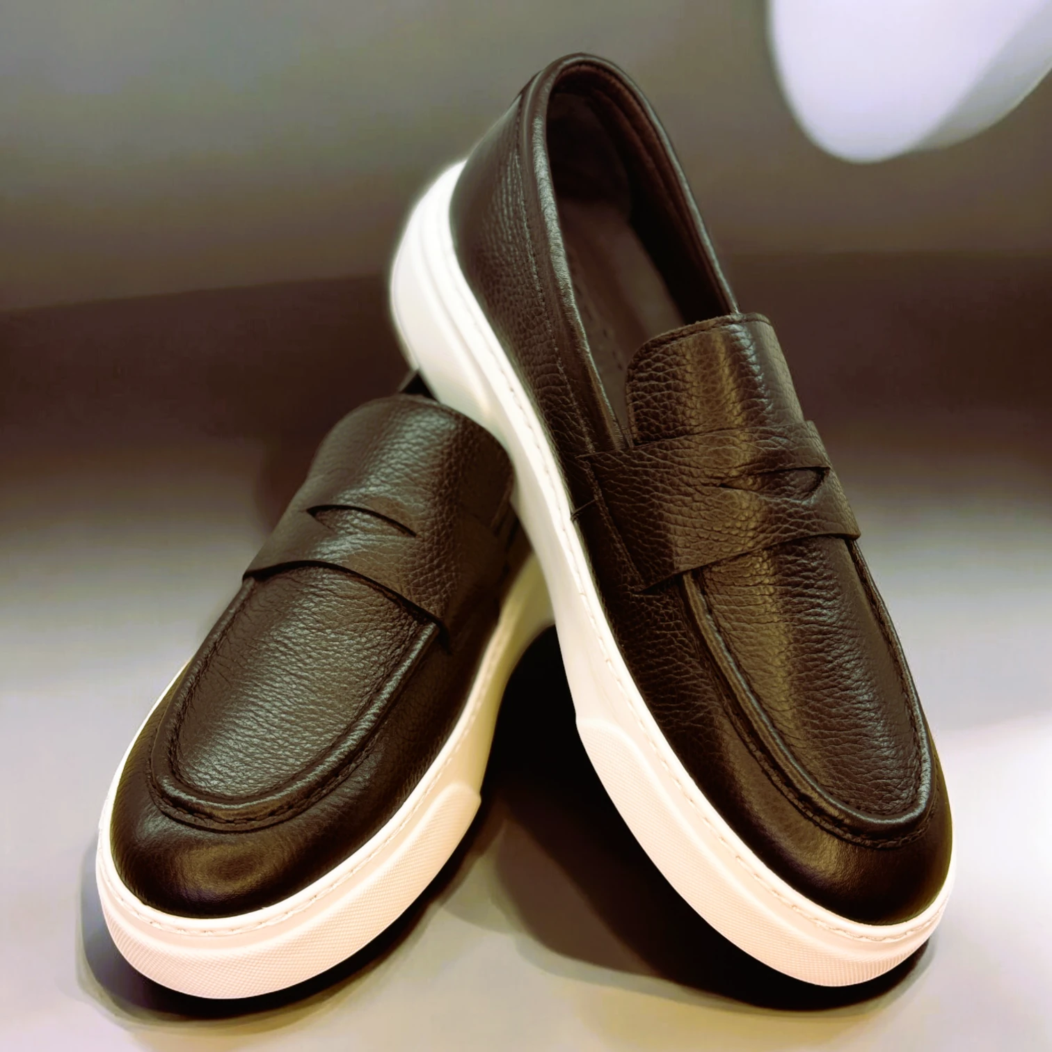 STEPMI HAKİKİ DERİ KAHVERENGİ LOAFER