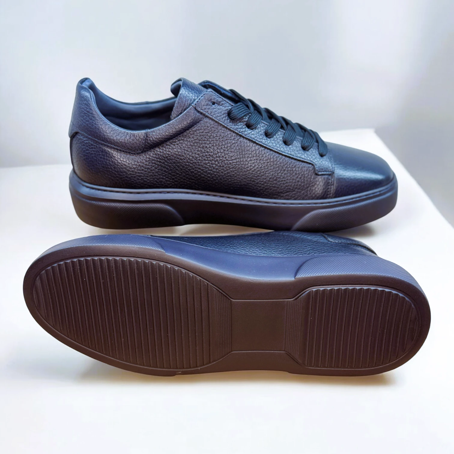STEPMI HAKİKİ DERİ LACİVERT SNEAKER