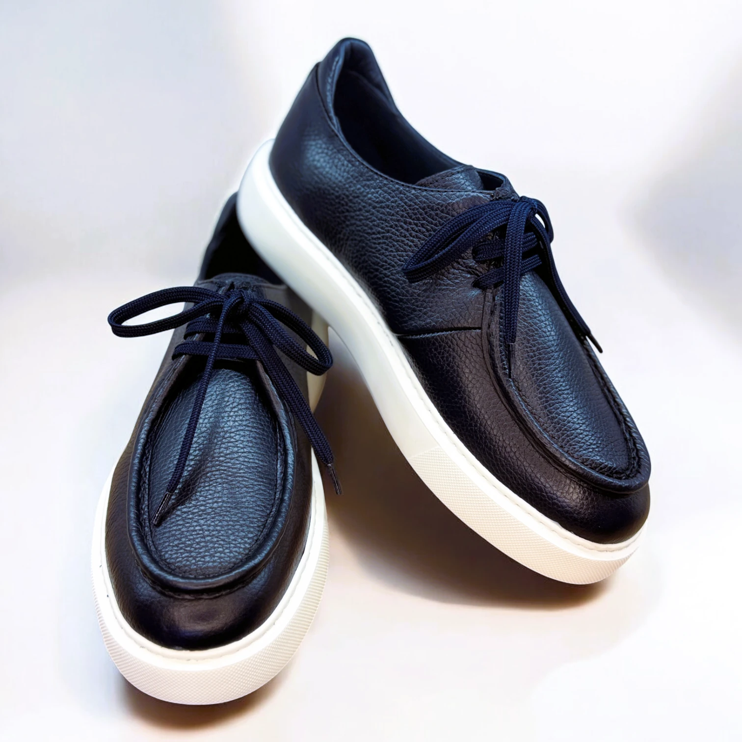 STEPMI HAKİKİ DERİ LACİVERT CASUAL