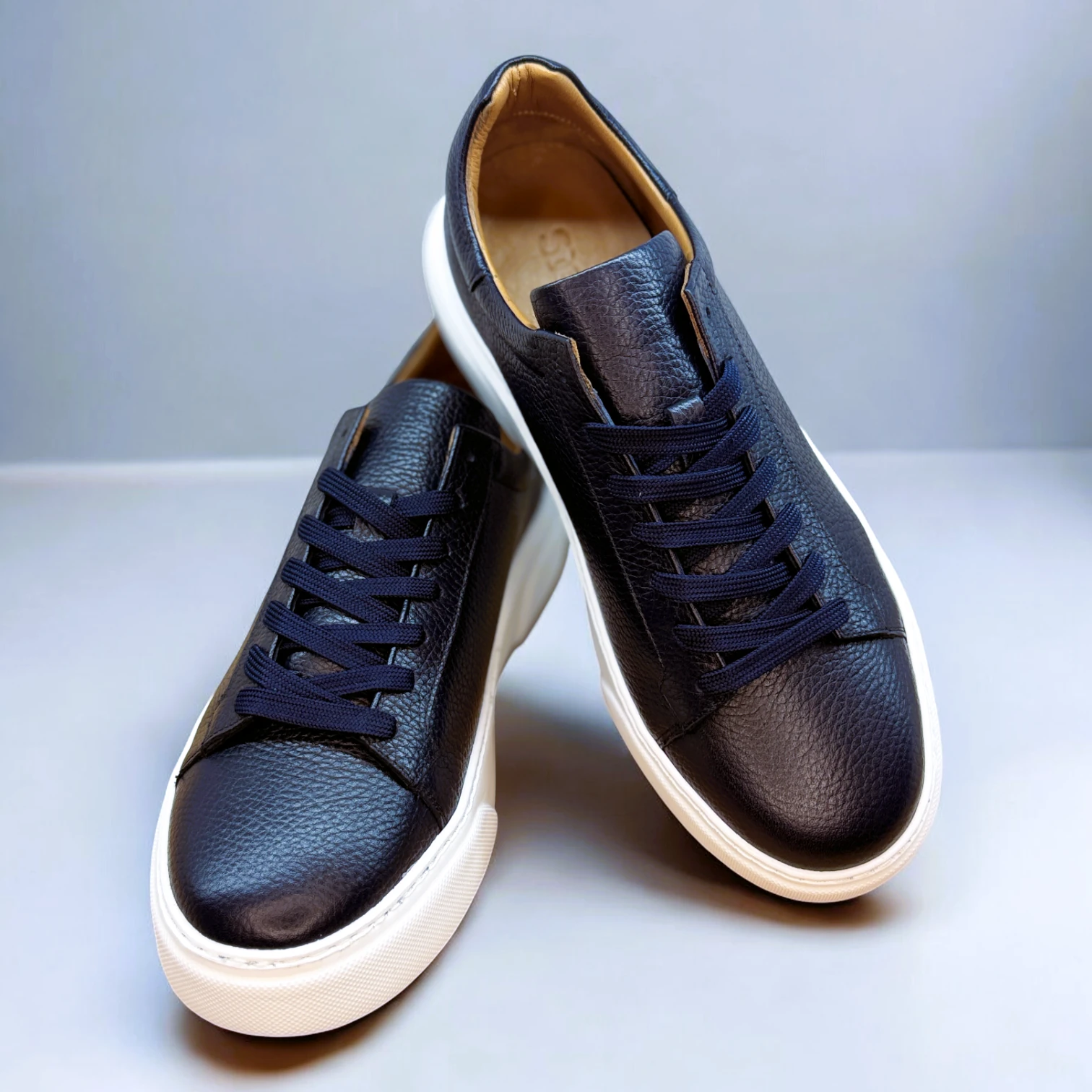 STEPMI HAKİKİ DERİ LACİVERT SNEAKER