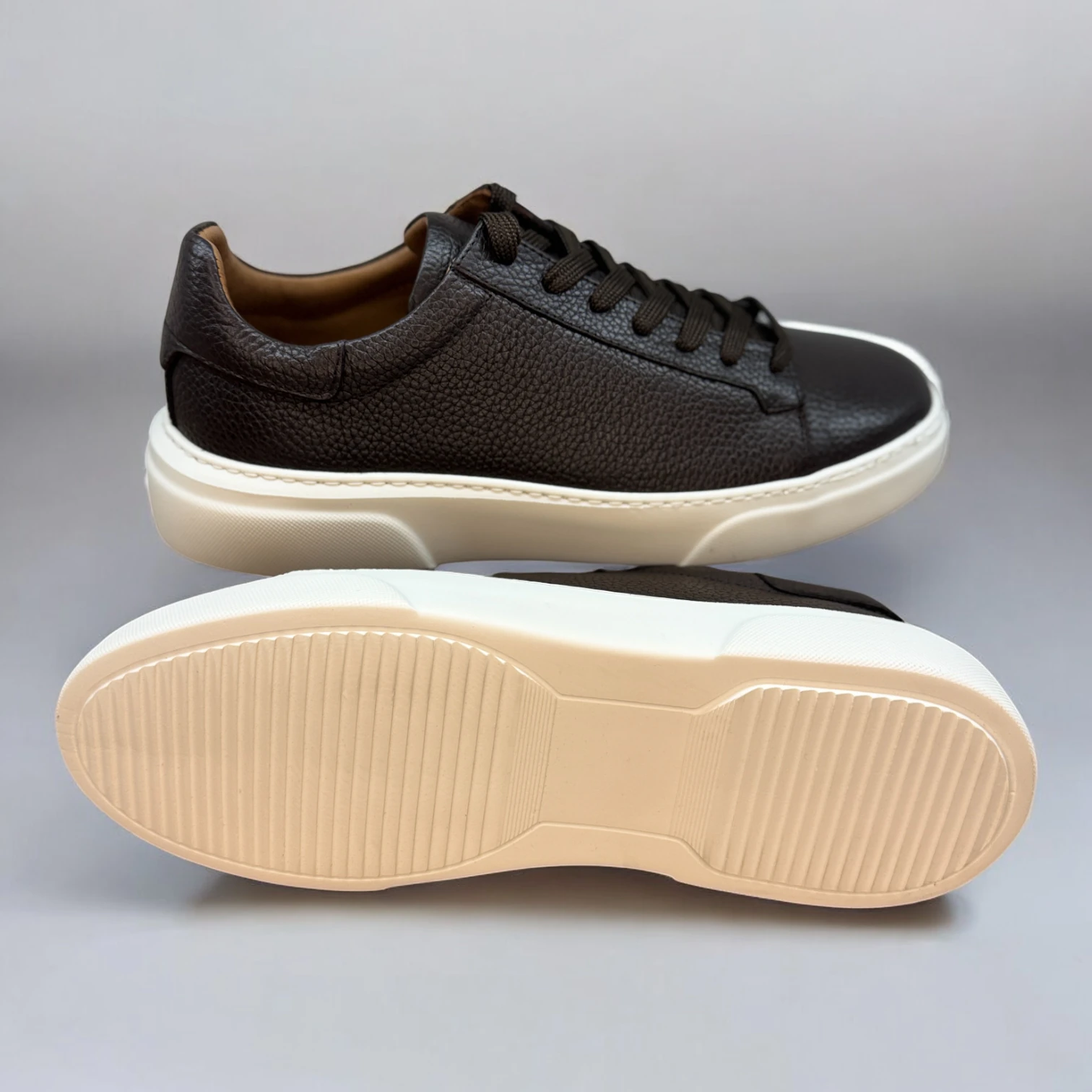 STEPMI HAKİKİ DERİ KAHVERENGİ SNEAKER