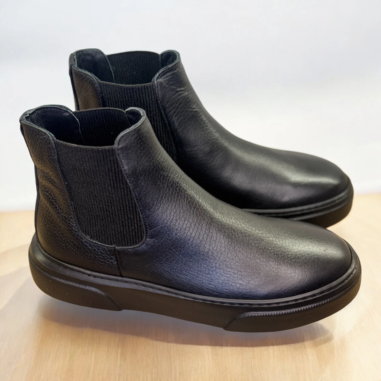 STEPMI HAKİKİ DERİ SİYAH BOT