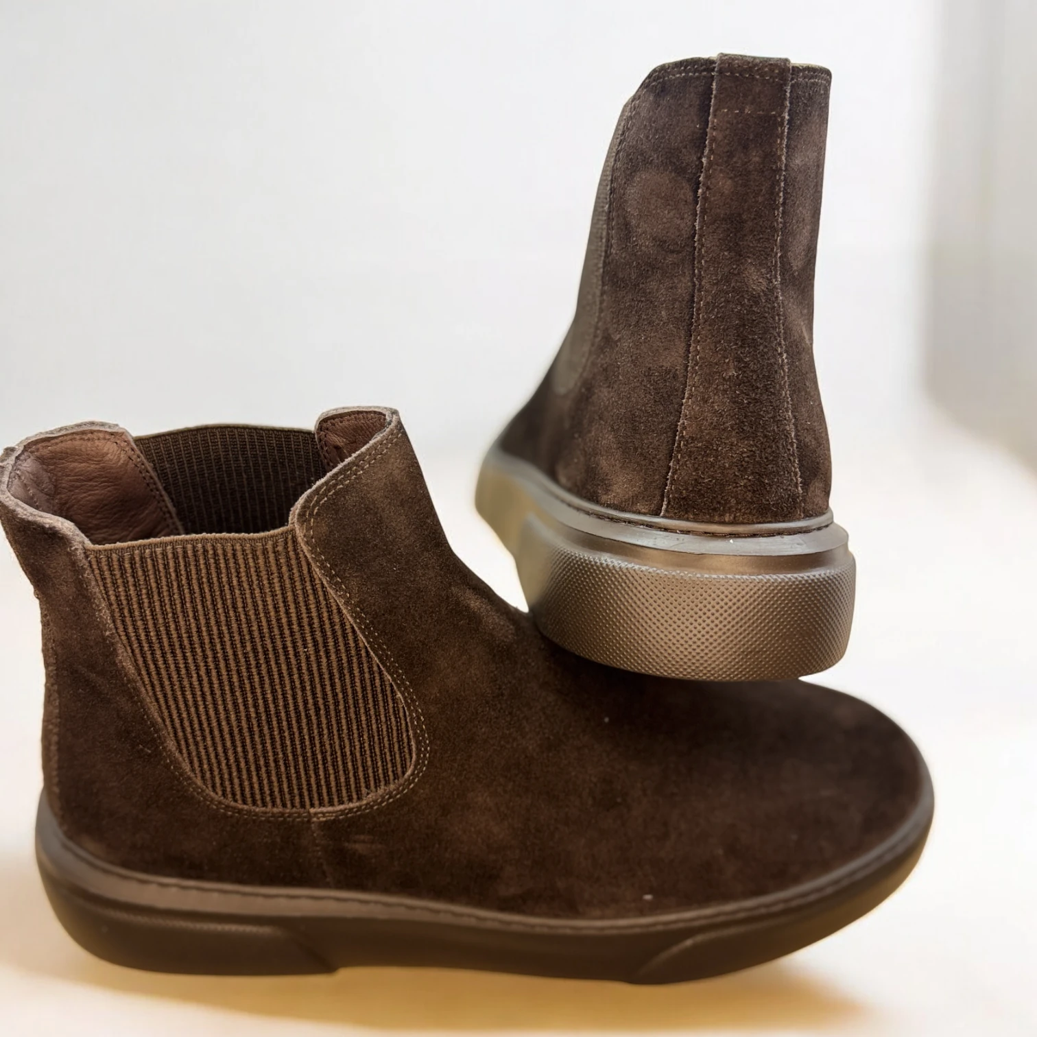 STEPMI HAKİKİ DERİ KAHVERENGİ SÜET BOT