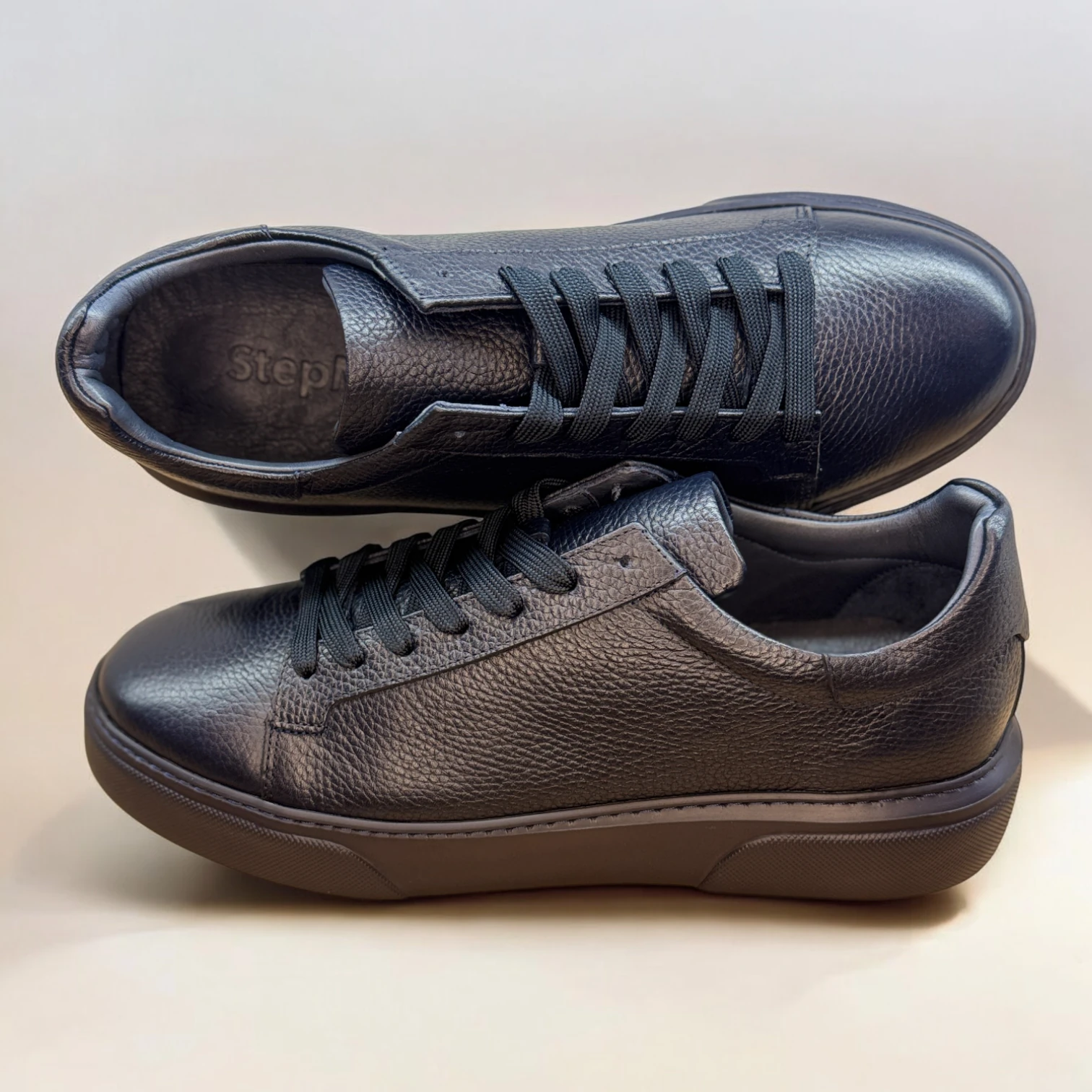 STEPMI HAKİKİ DERİ LACİVERT SNEAKER