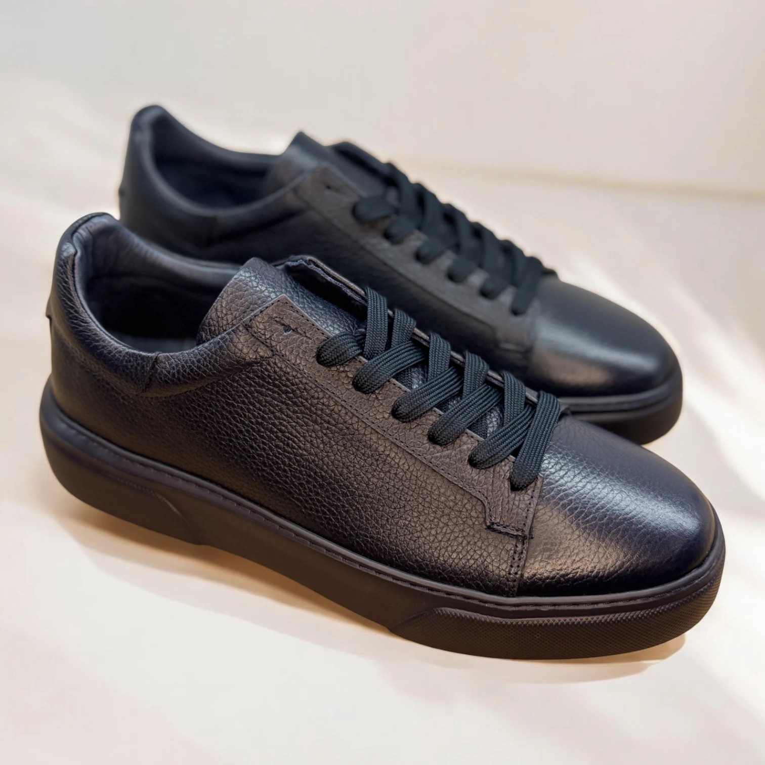 STEPMI HAKİKİ DERİ LACİVERT SNEAKER