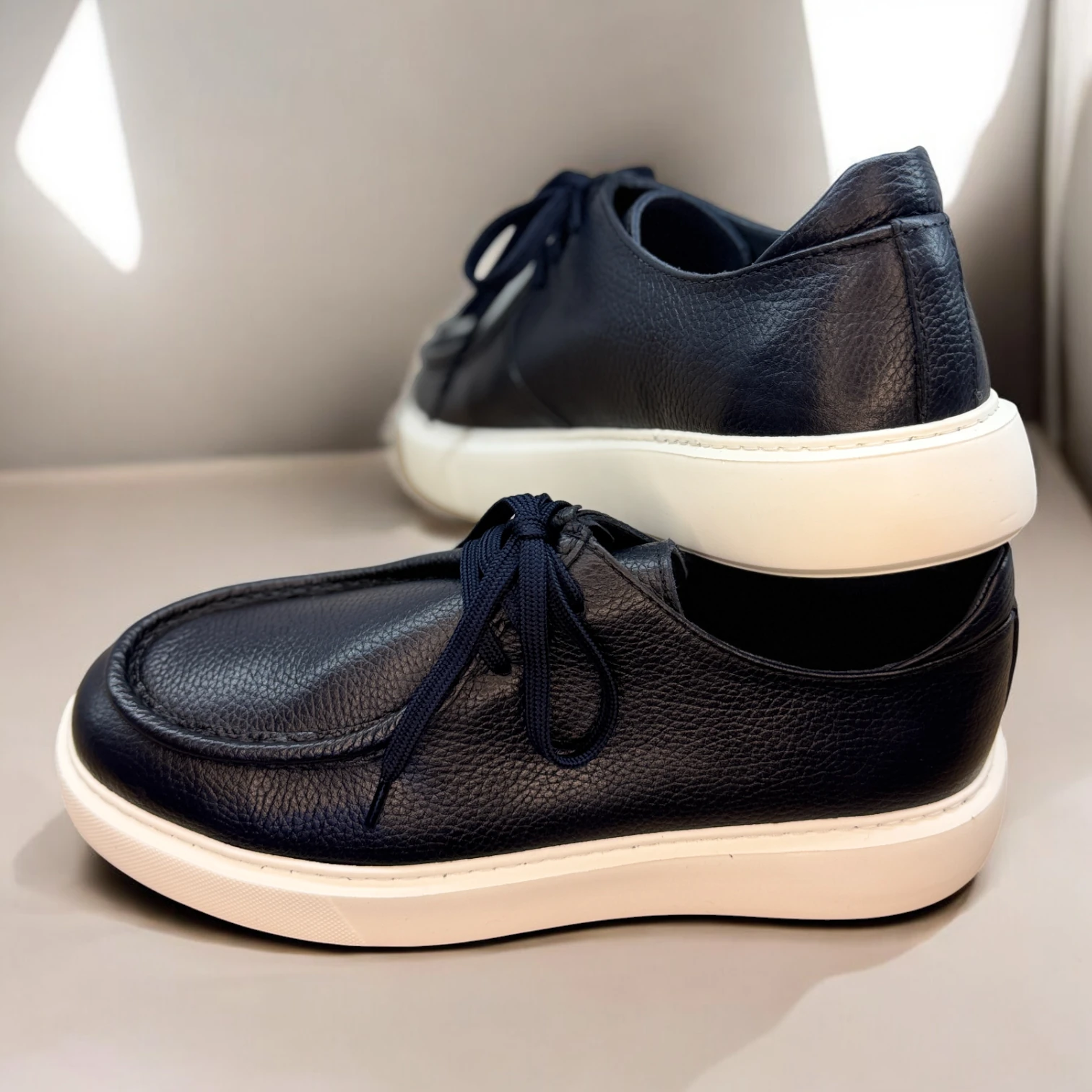 STEPMI HAKİKİ DERİ LACİVERT CASUAL