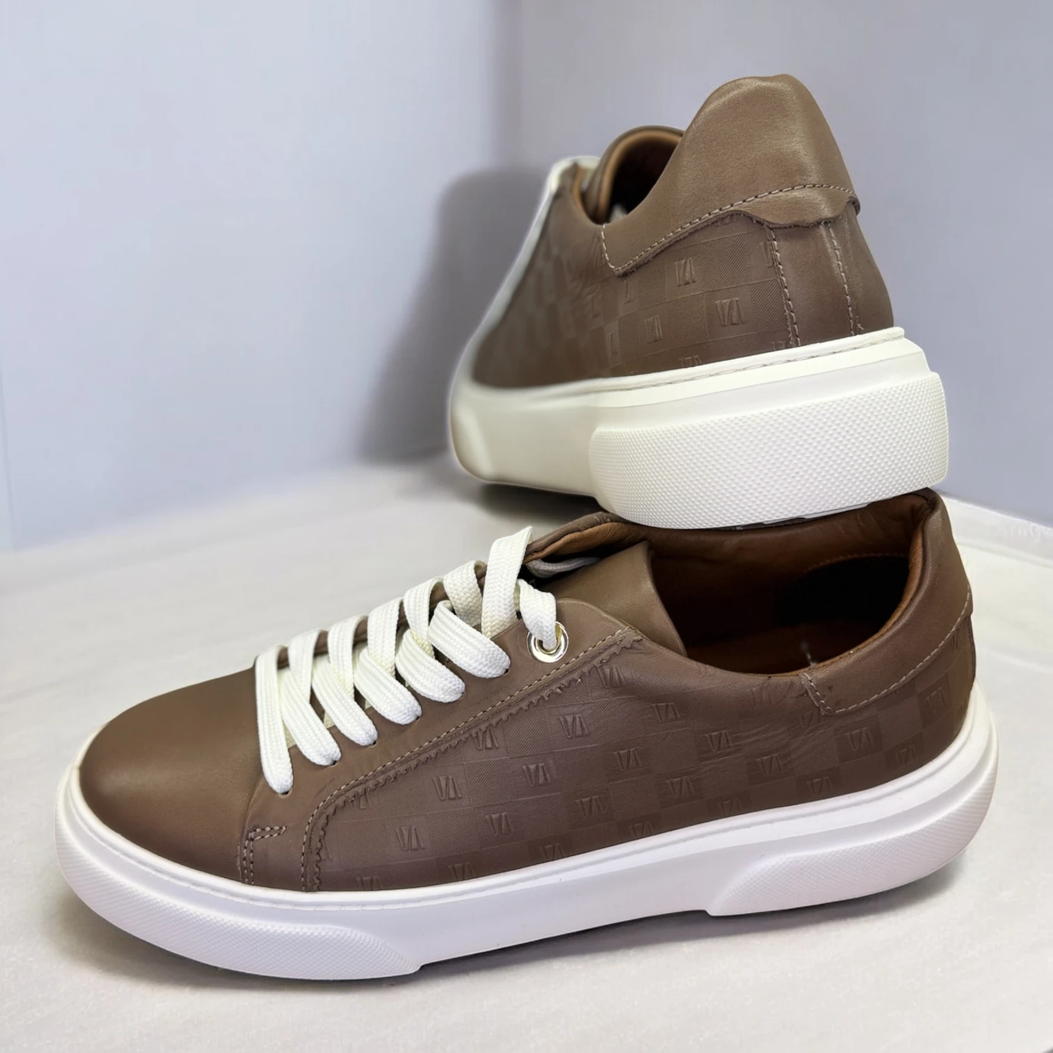 STEPMI HAKİKİ DERİ VİZON DESENLİ SNEAKER