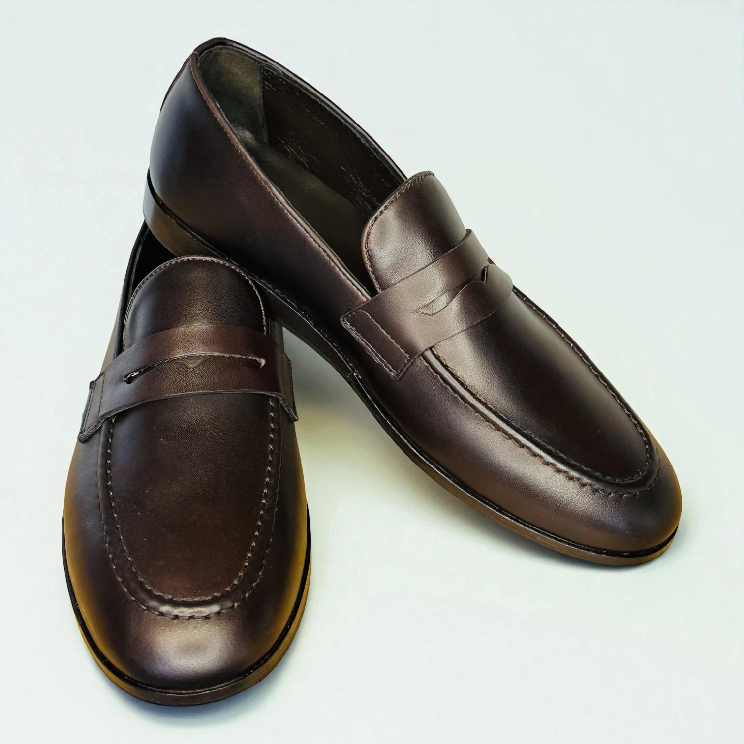HAKİKİ DERİ KAHVERENGİ KLASİK LOAFER
