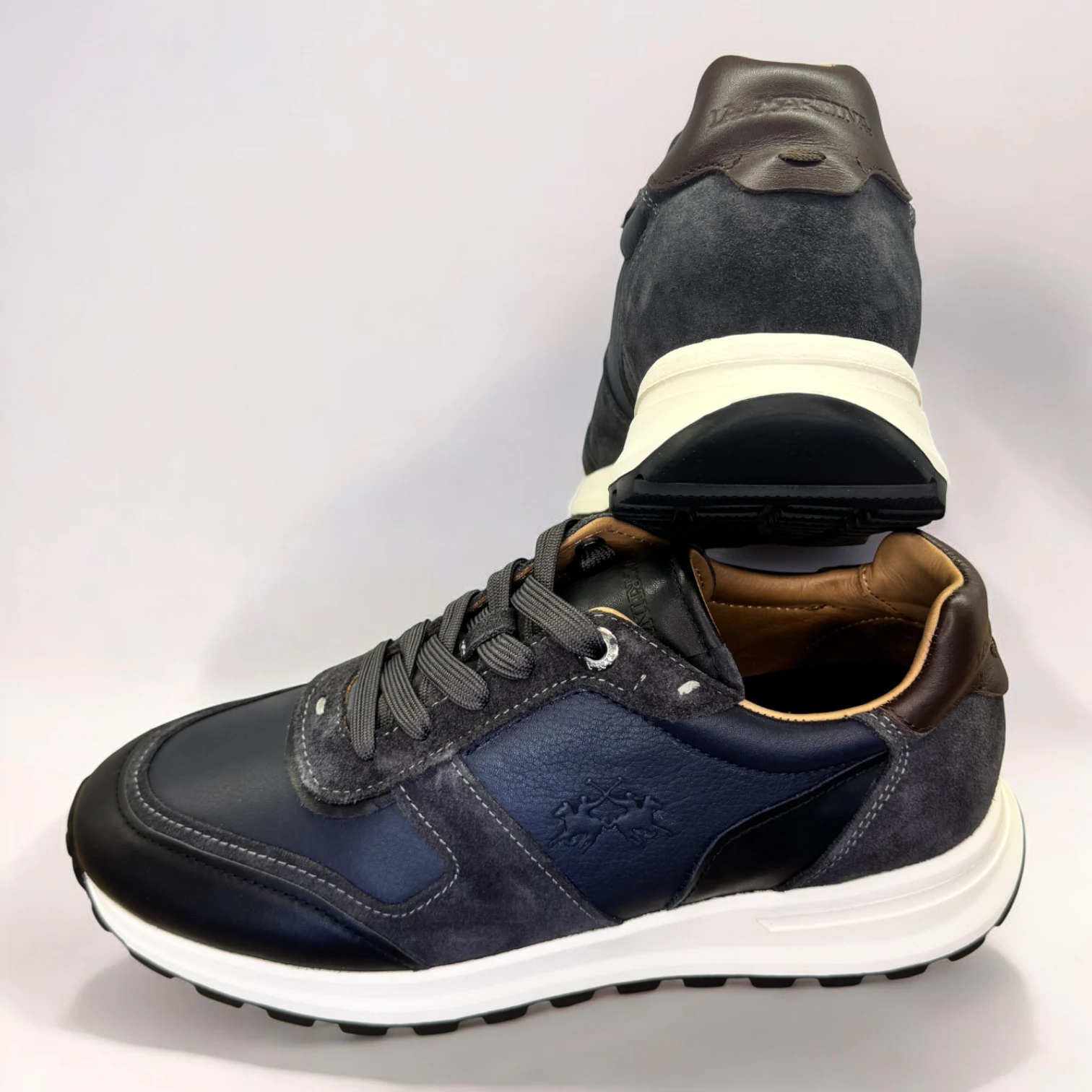 LA MARTINA HAKİKİ DERİ LACİVERT SNEAKER