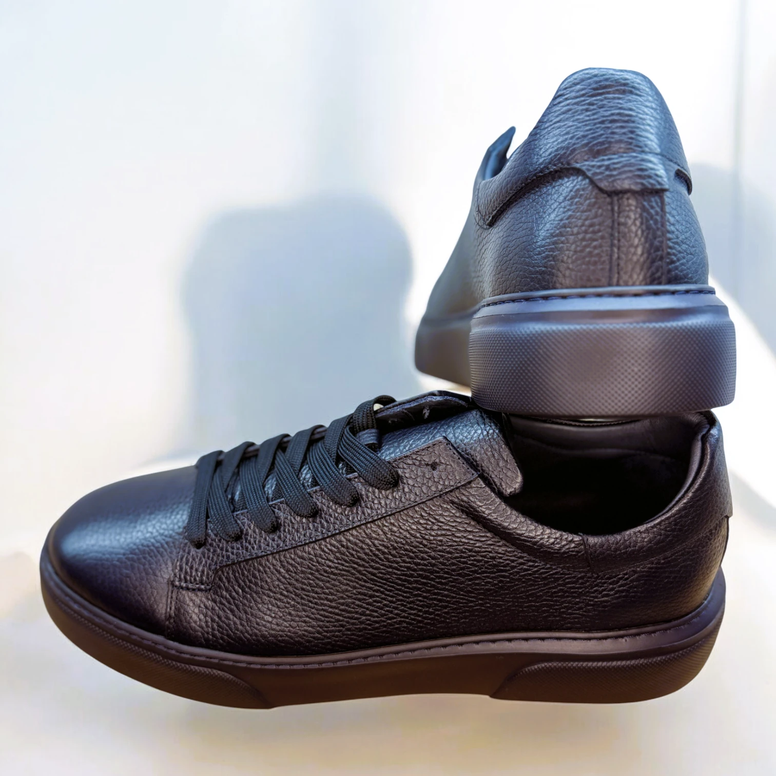 STEPMI HAKİKİ DERİ LACİVERT SNEAKER