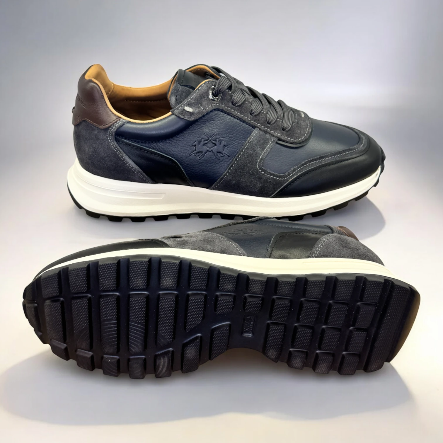 LA MARTINA HAKİKİ DERİ LACİVERT SNEAKER