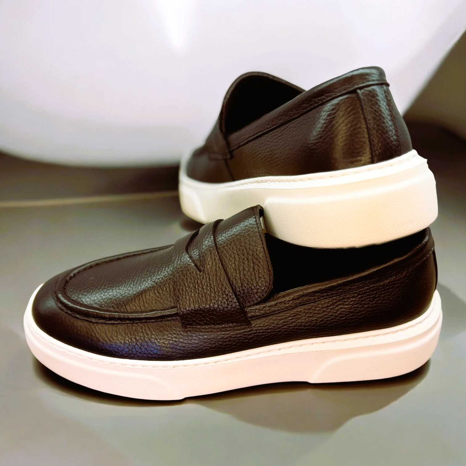 STEPMI HAKİKİ DERİ KAHVERENGİ LOAFER