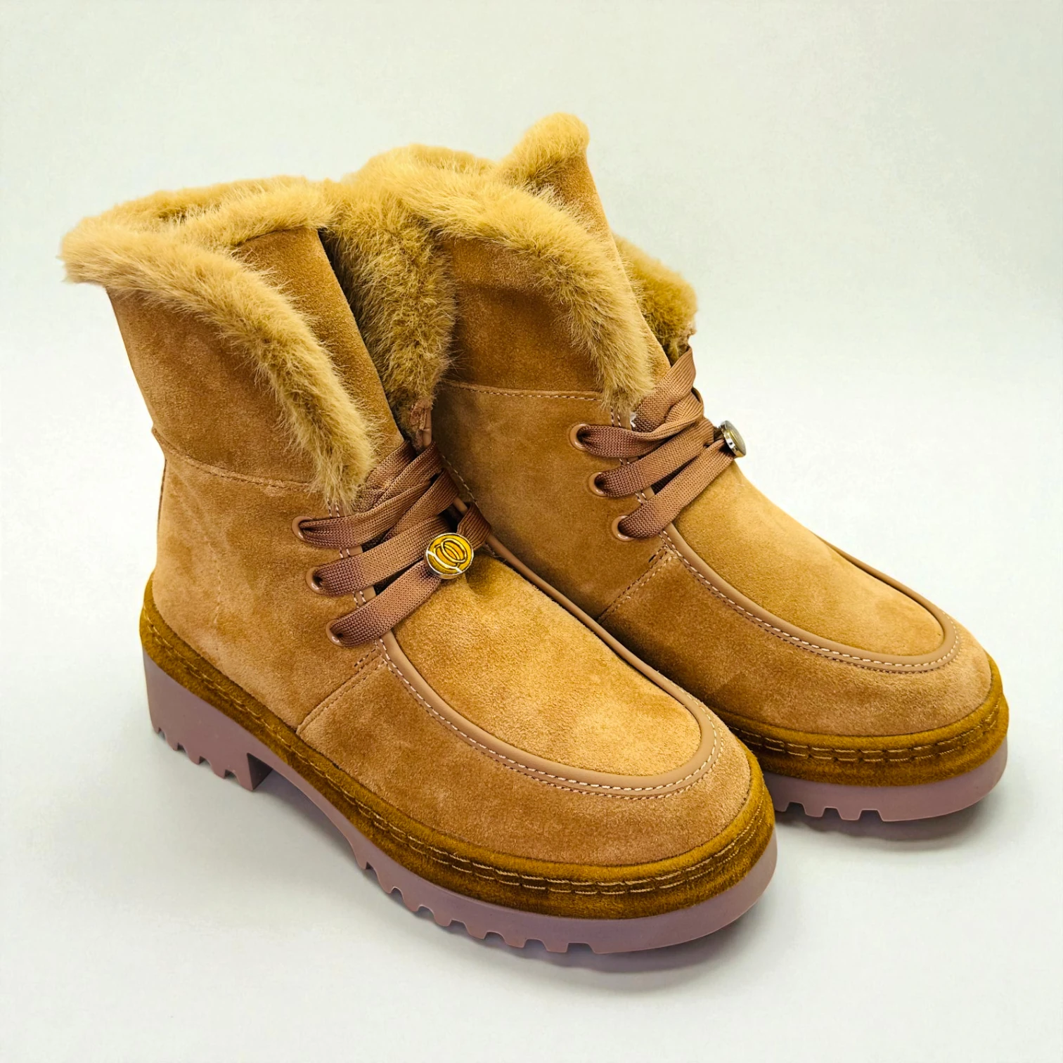 STEPMI HAKİKİ DERİ CAMEL SÜET BOT