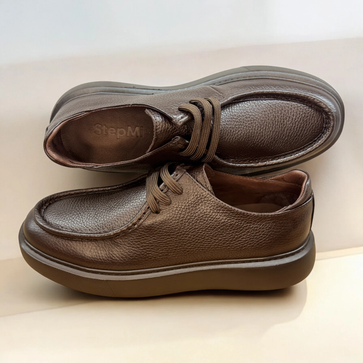 STEPMI HAKİKİ DERİ KAHVERENGİ CASUAL