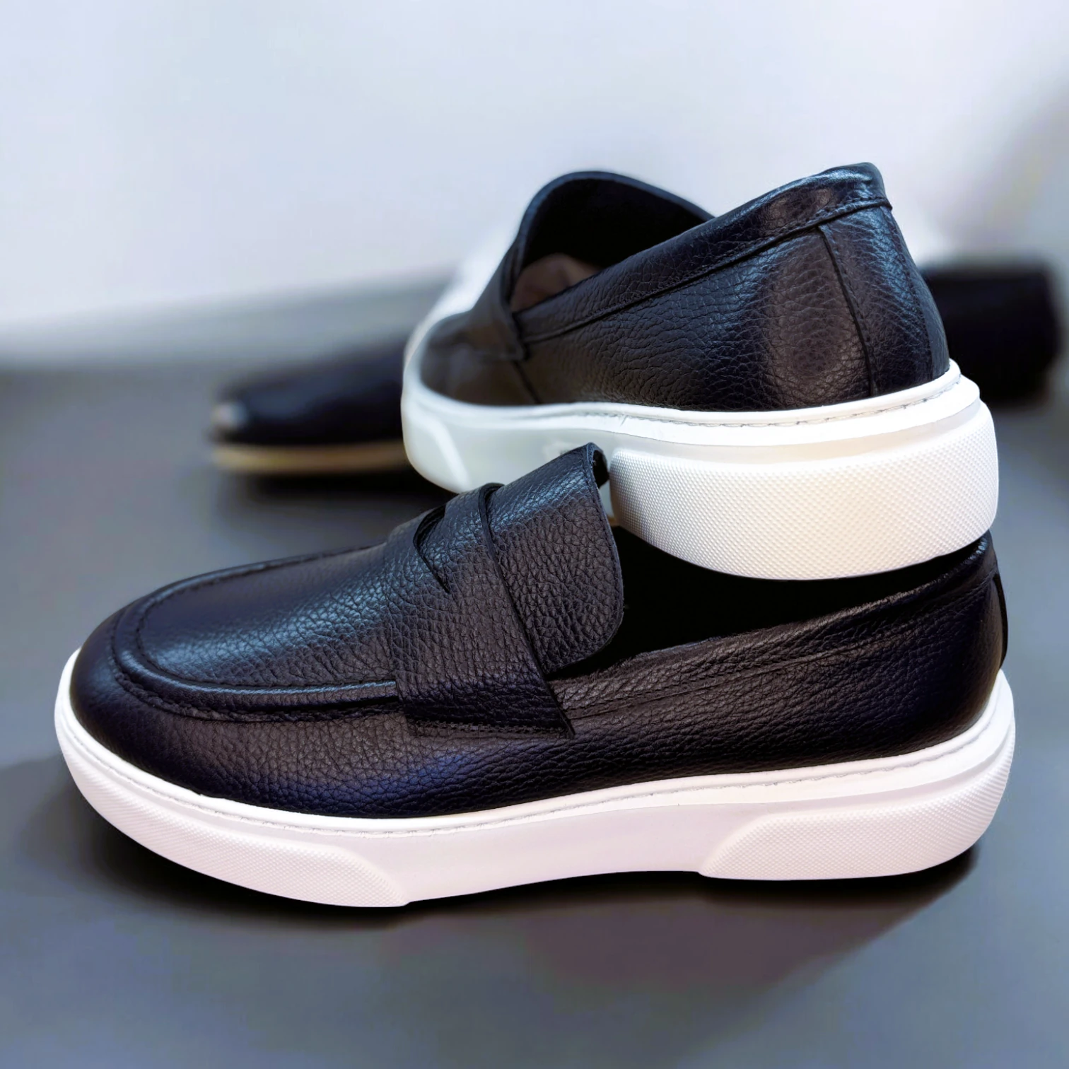 STEPMI HAKİKİ DERİ LACİVERT LOAFER